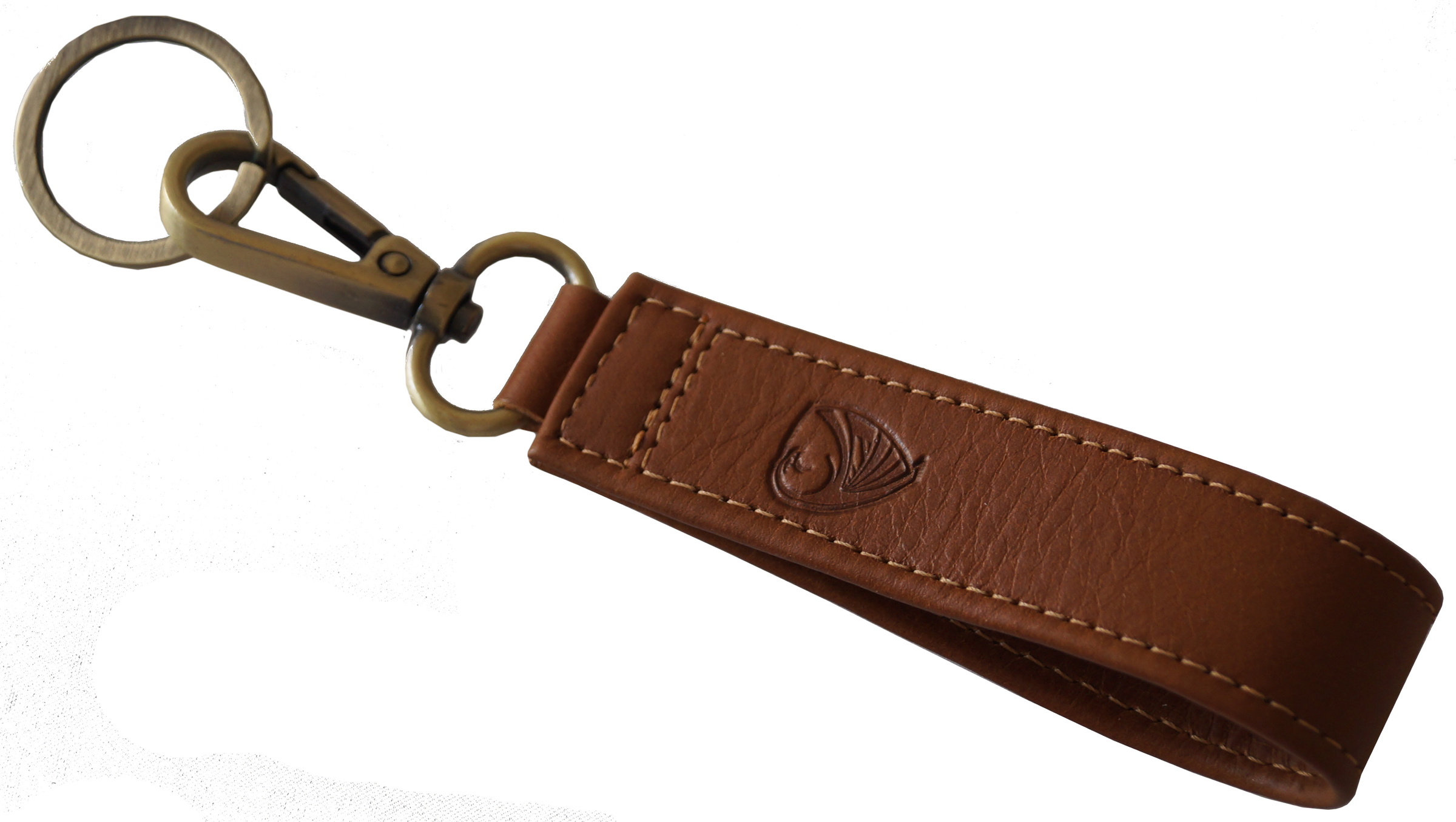 GERMANUS Schlüsselanhänger - Made in EU - Albrunus Braun