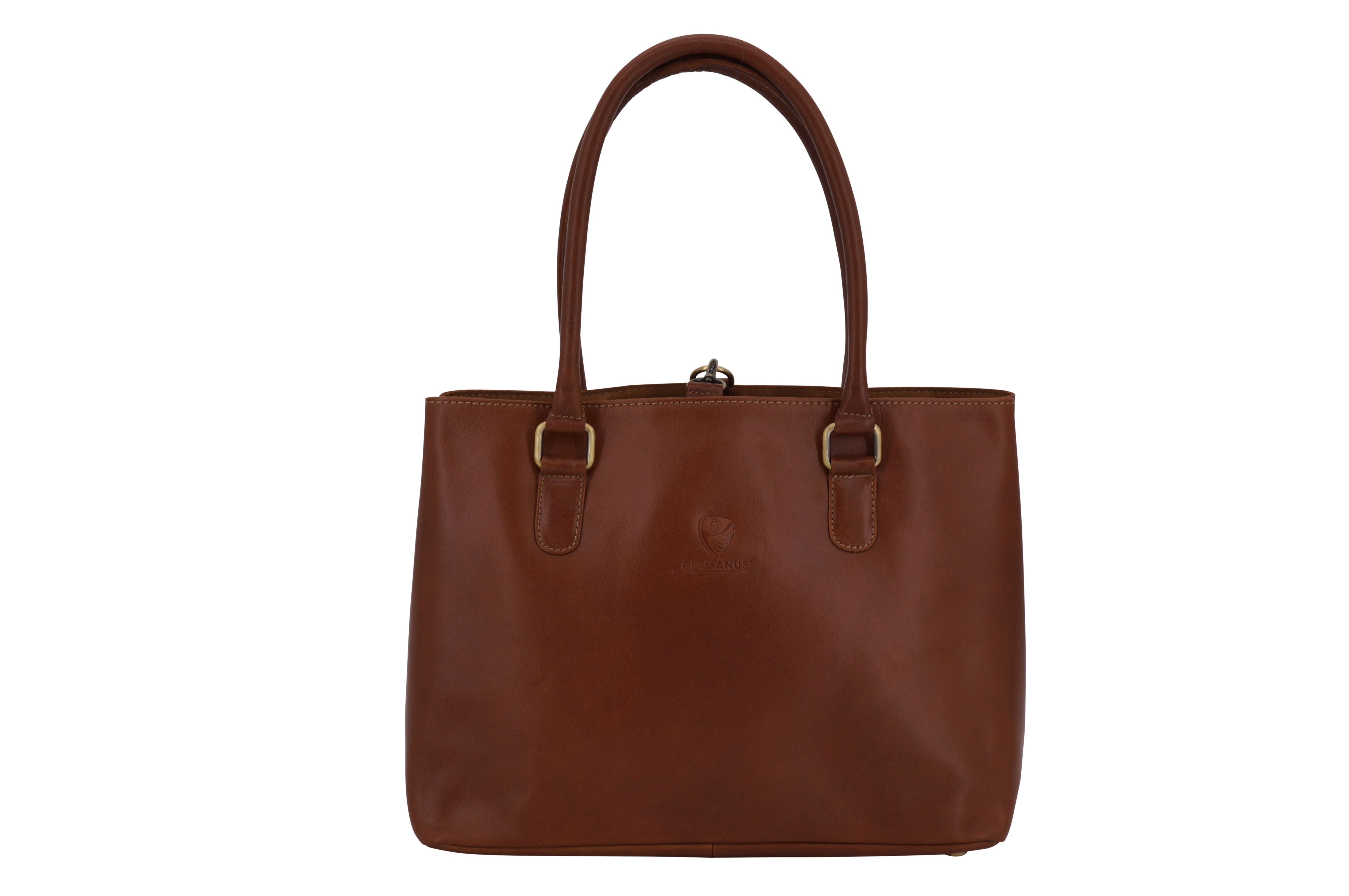 GERMANUS Damenhandtasche Lilly aus Echtleder in braun