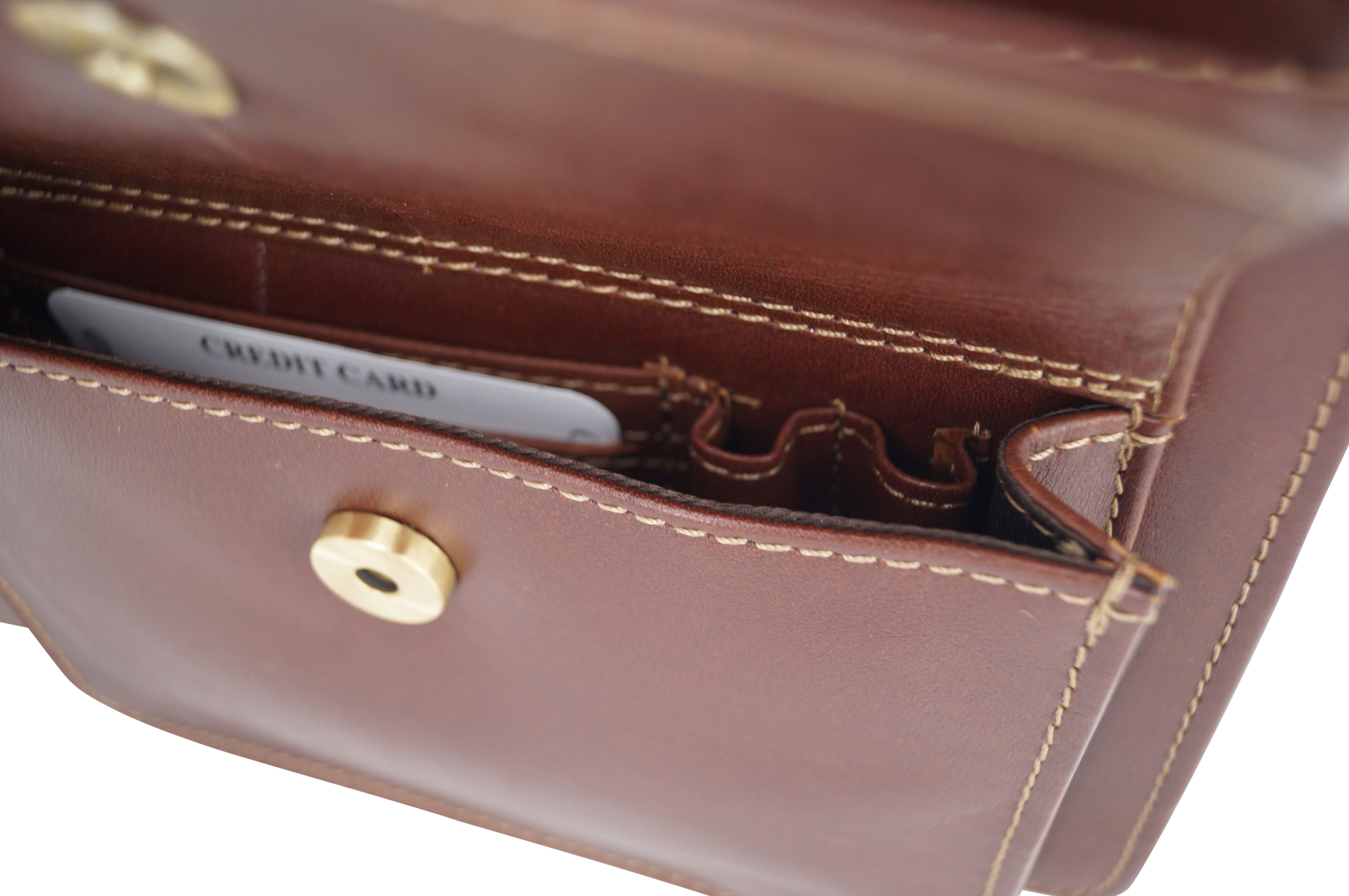 GERMANUS Aktentasche Hans aus Leder, Dunkelbraun