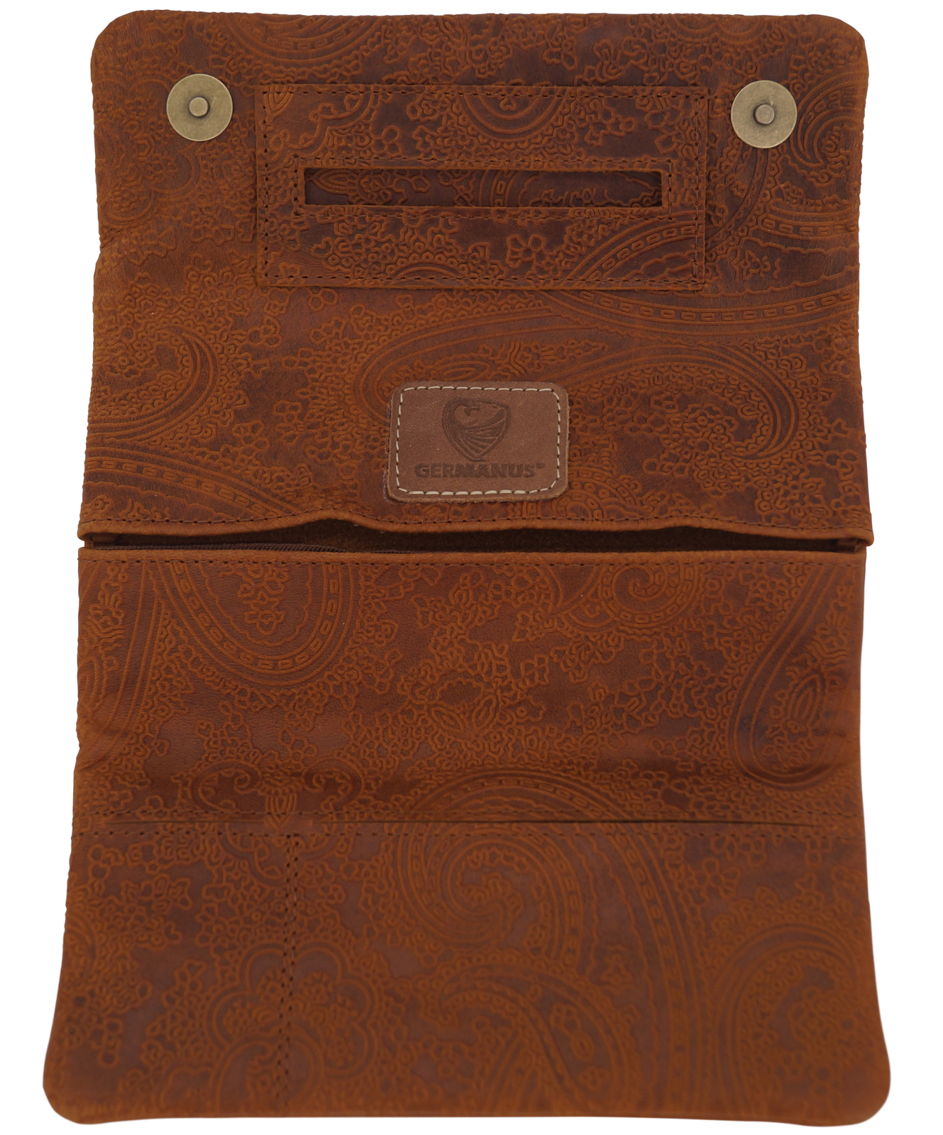 GERMANUS Tabaktasche CosaRara - Braun "Tendril" - Made in EU