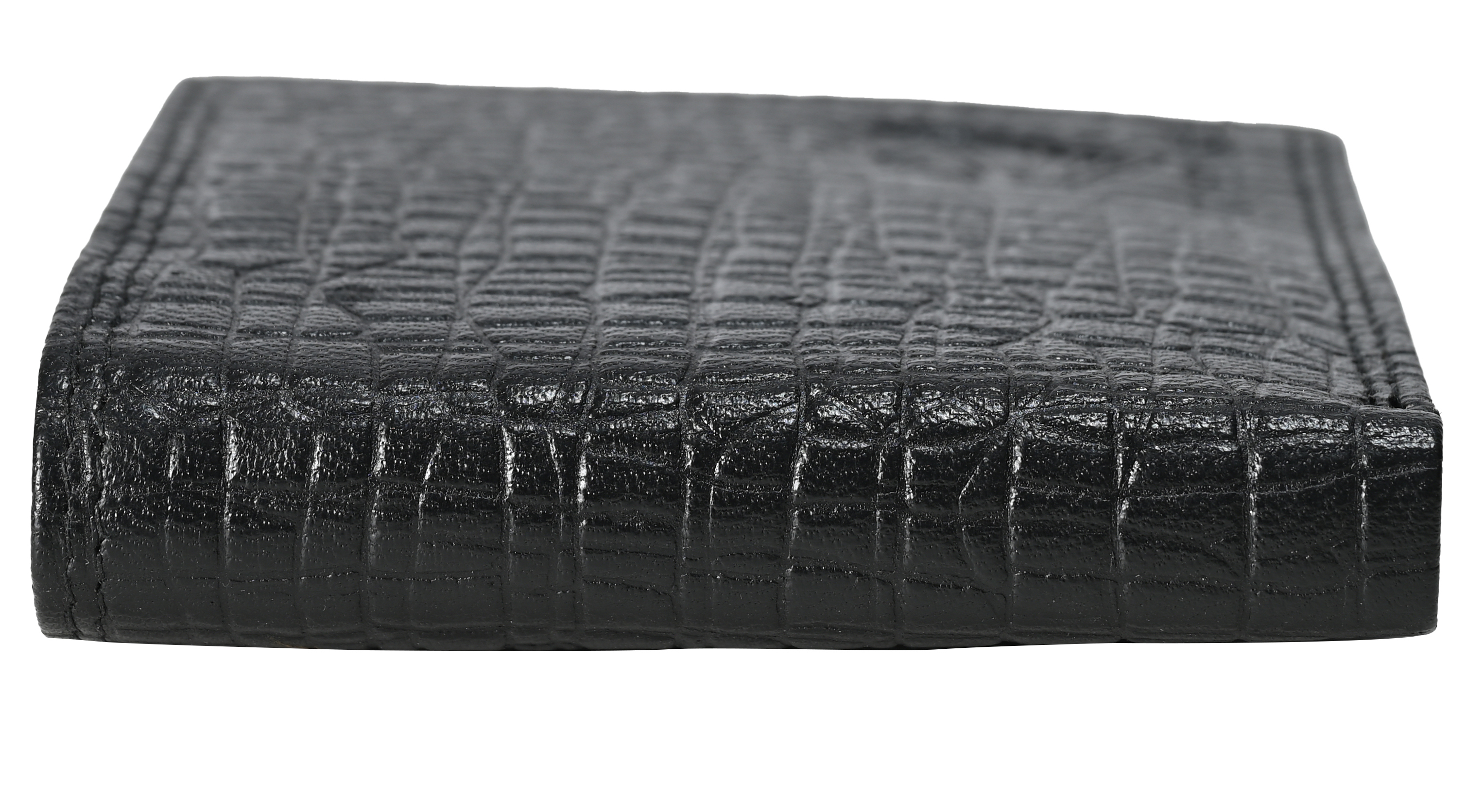 GERMANUS Geldbörse aus Leder,Max 3774  Croco schwarz