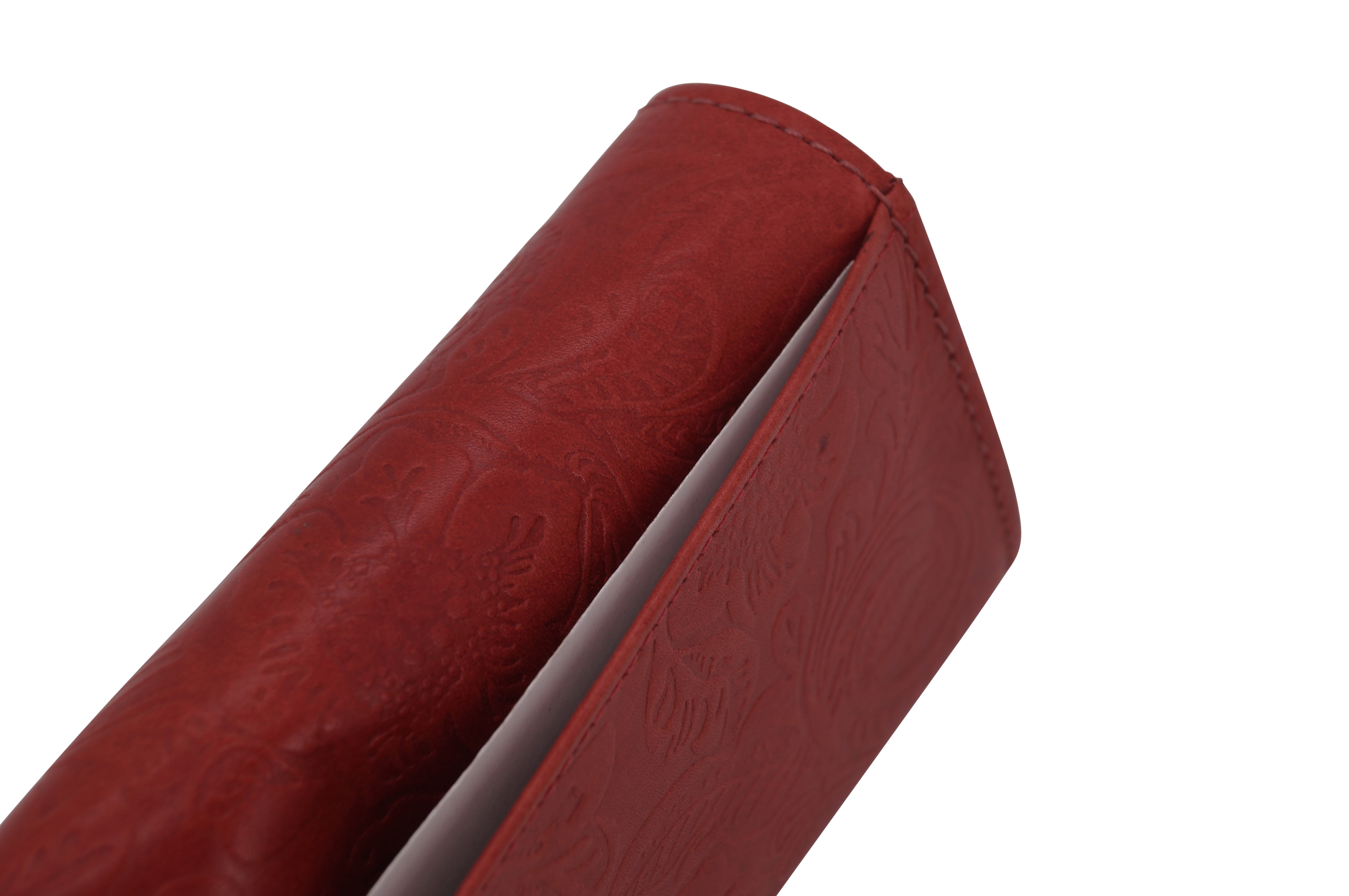 GERMANUS Damen Geldbörse Kellnergeldbörse Gabi, Gastro Geldbörse aus Echtleder, Rot