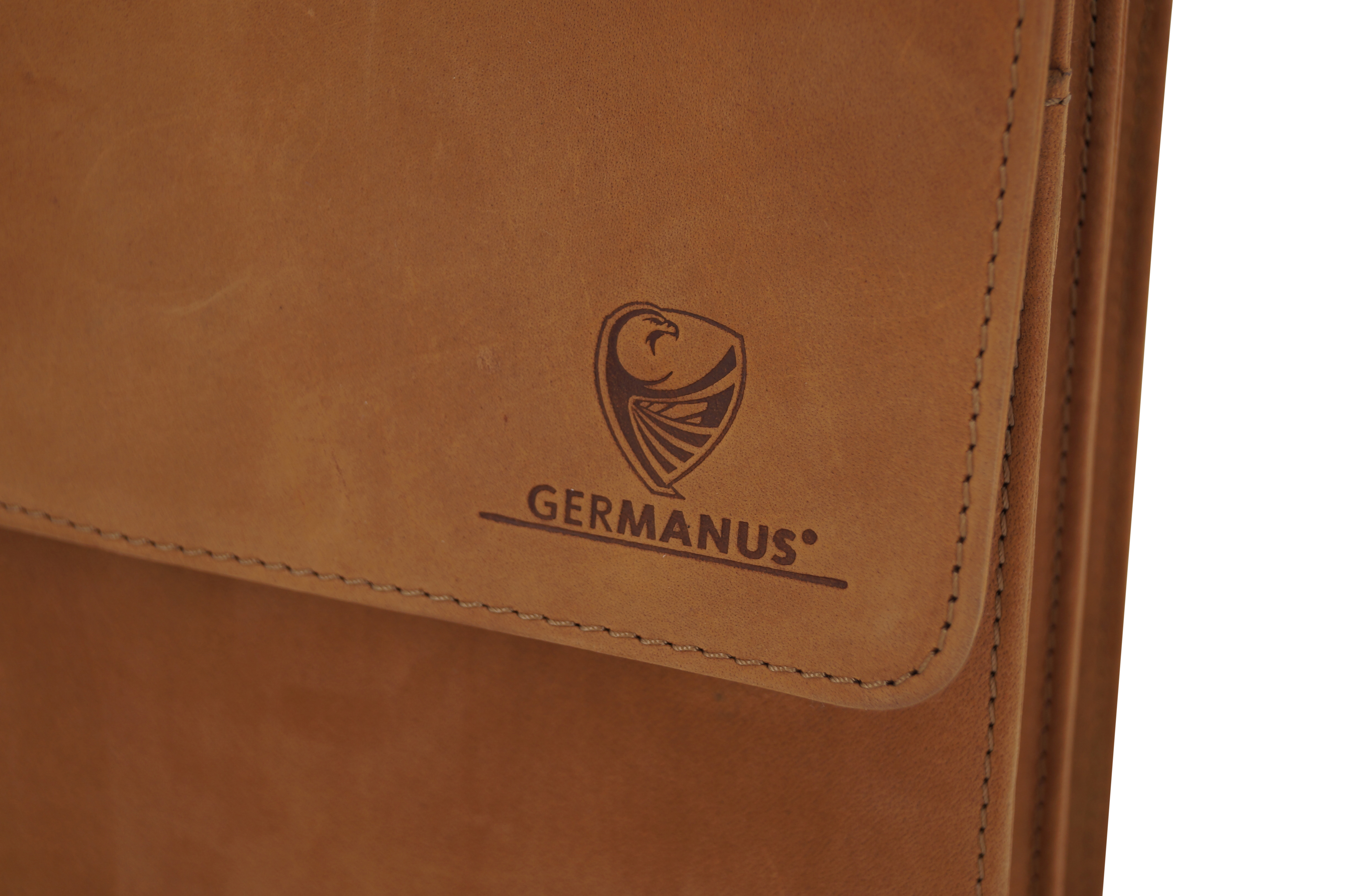 GERMANUS Aktentasche Gabriel aus Leder, Braun