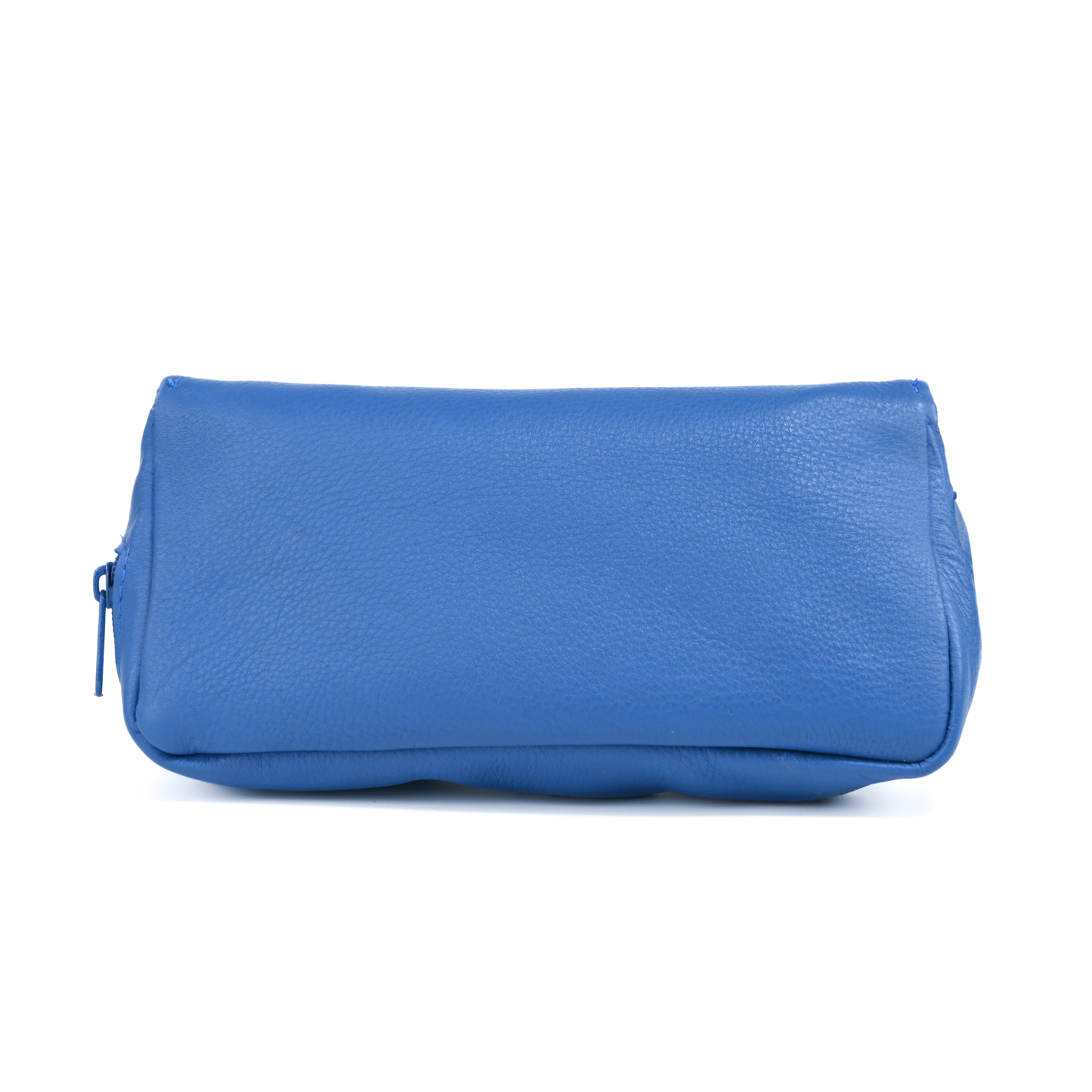 GERMANUS Kosmetiktasche Beauty Bag Make-Up Tasche Helen, Leder, Blau