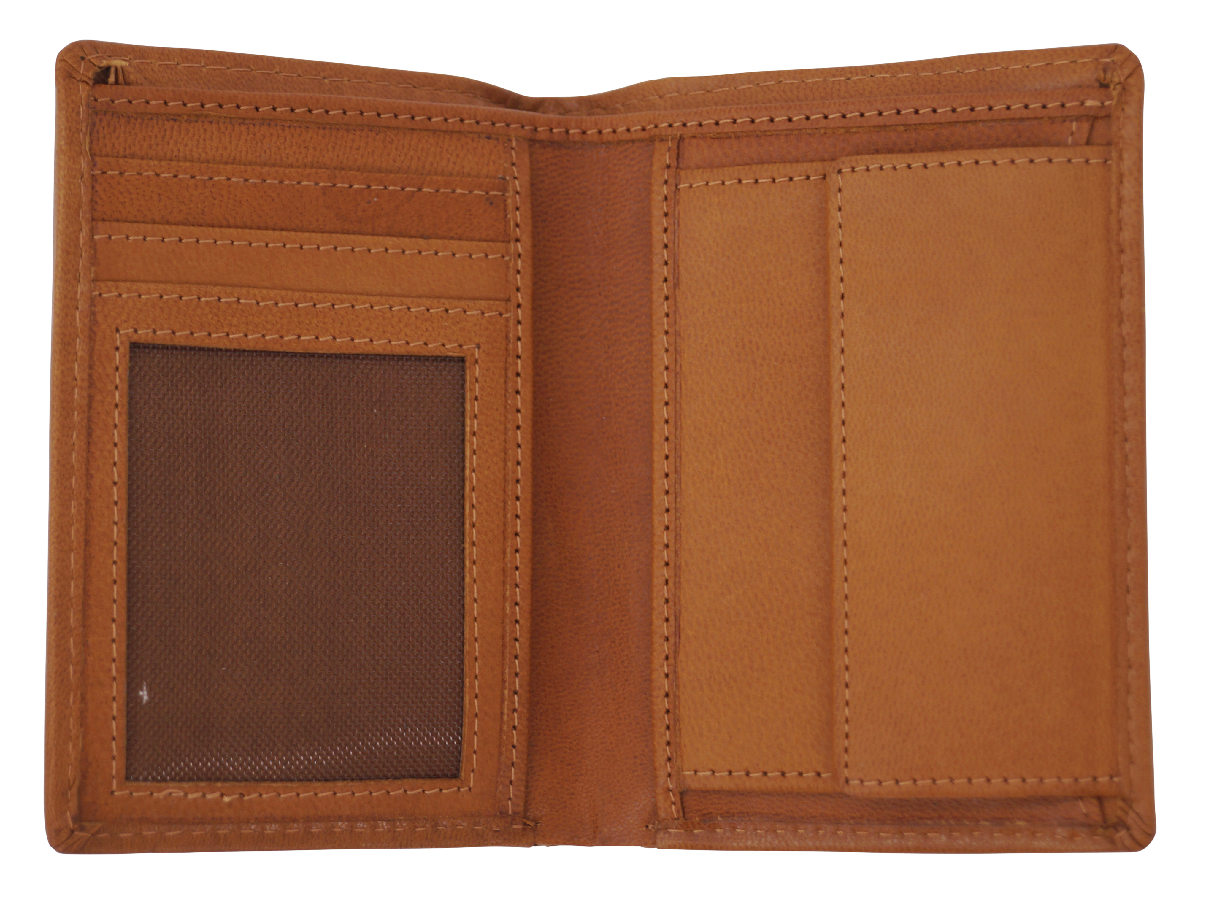 GERMANUS Geldbörse aus Leder, Modell Lars - hellbraun