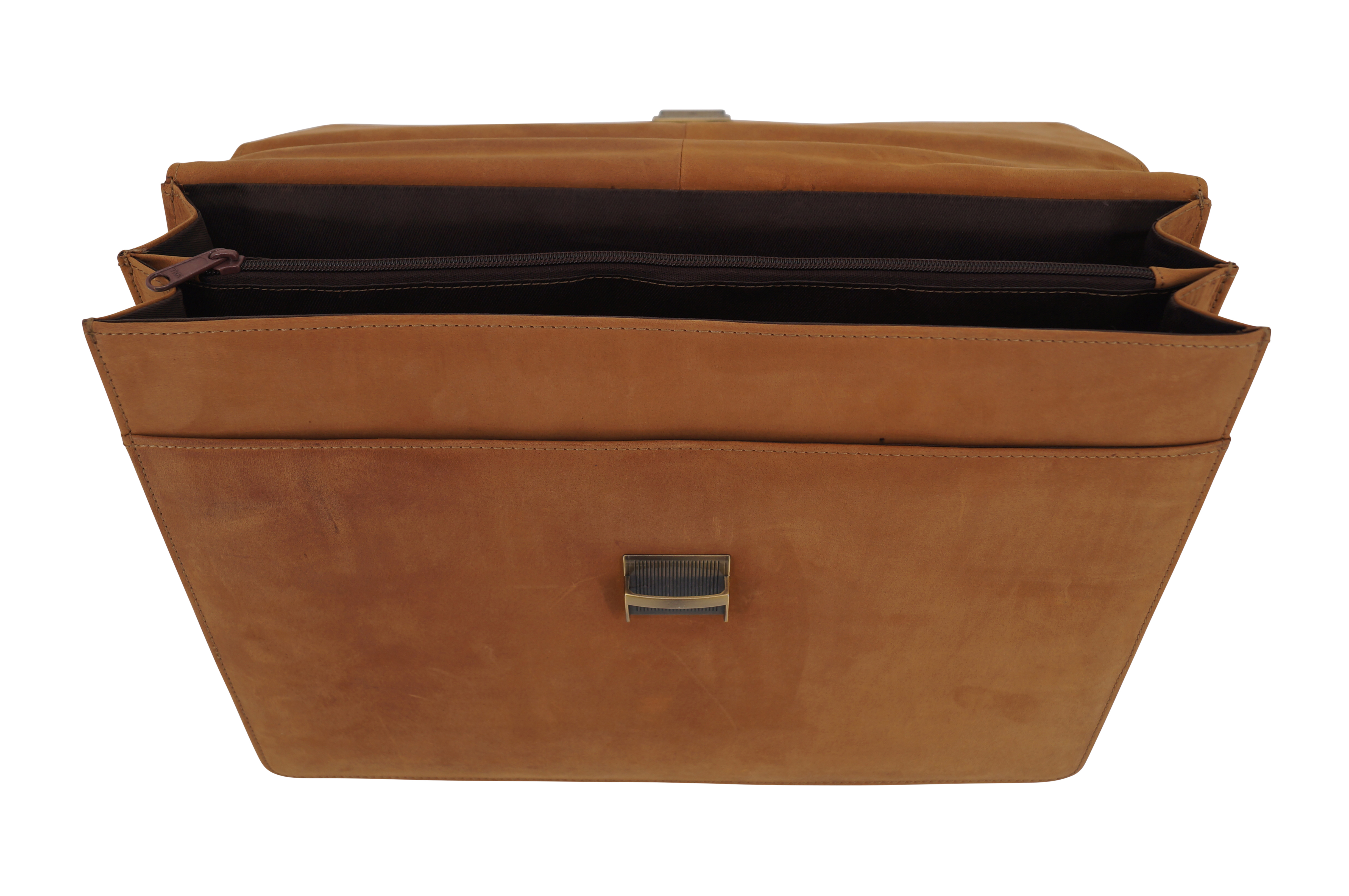 GERMANUS Aktentasche Gabriel aus Leder, Braun