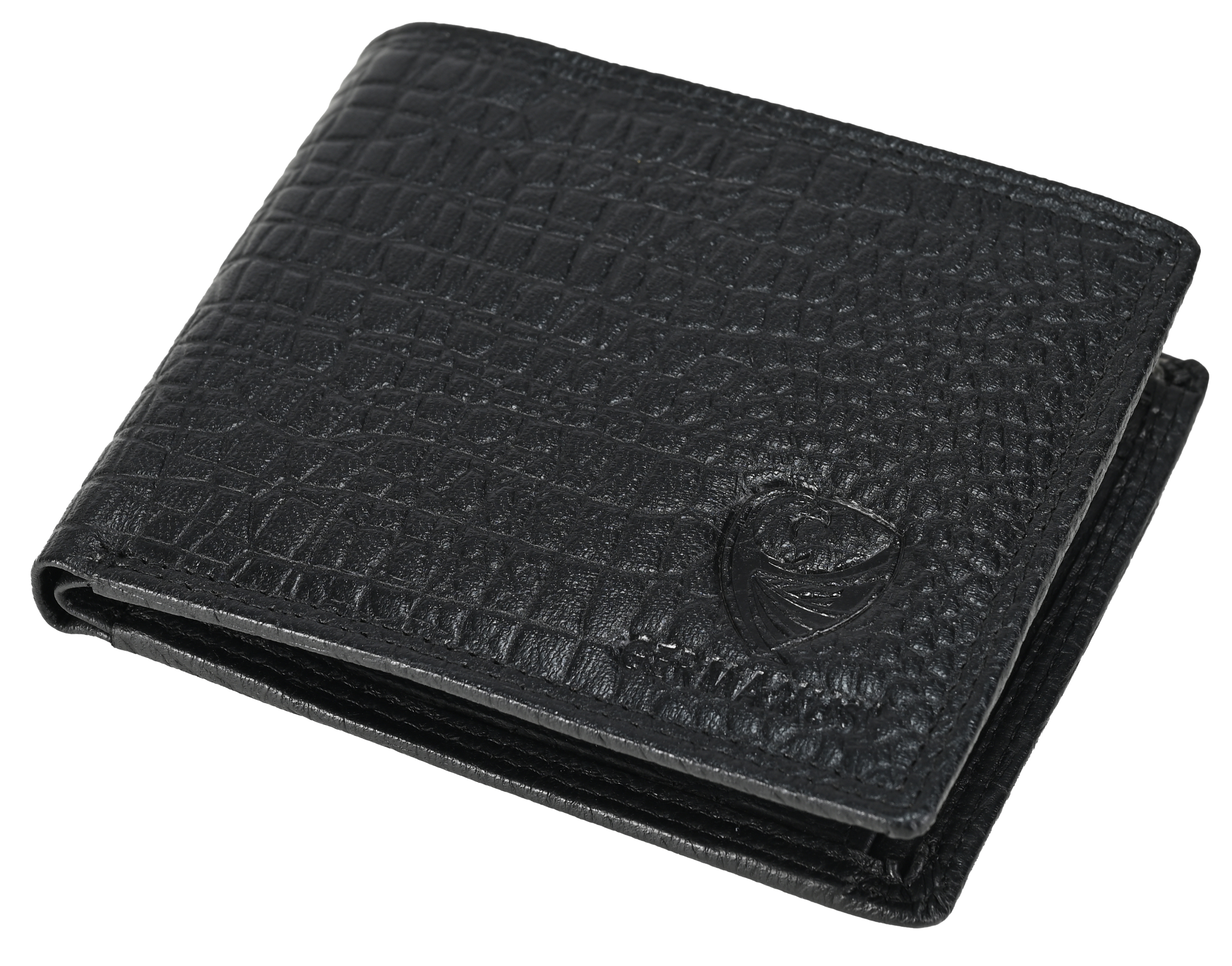 GERMANUS Geldbörse aus Leder,Max 3774  Croco schwarz