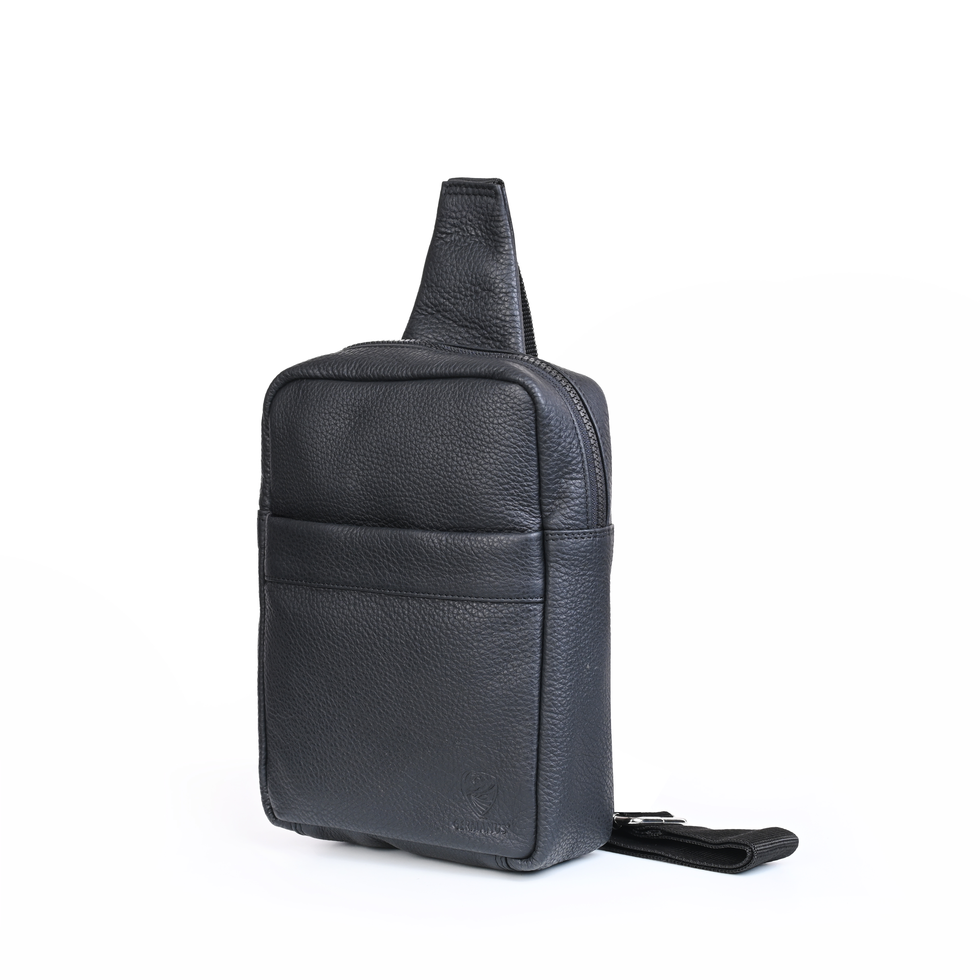 GERMANUS Umhängetasche "Moritz" für den Alltag aus dickem Echtleder