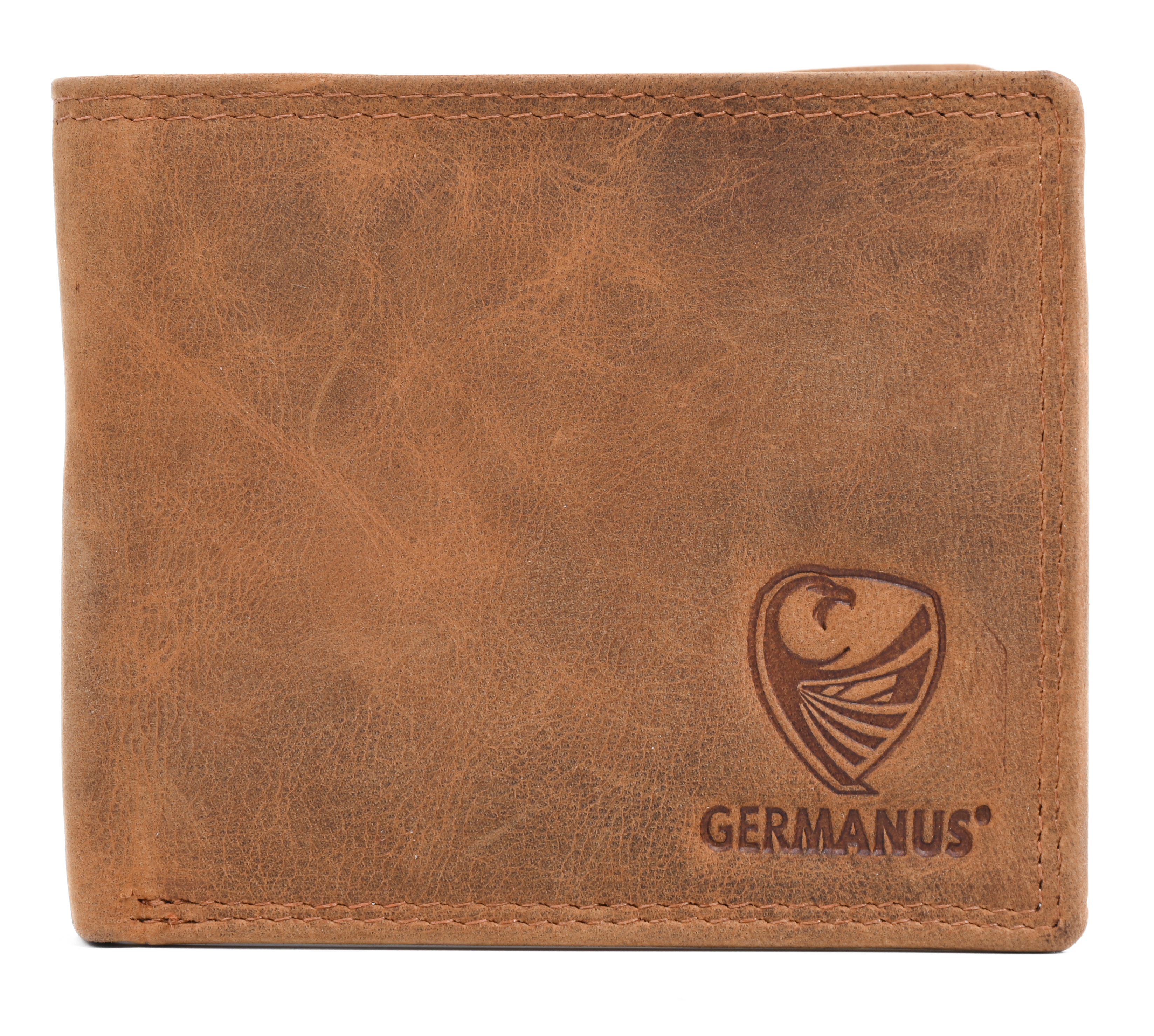 GERMANUS Geldbörse aus Leder, Max, Wildbraun