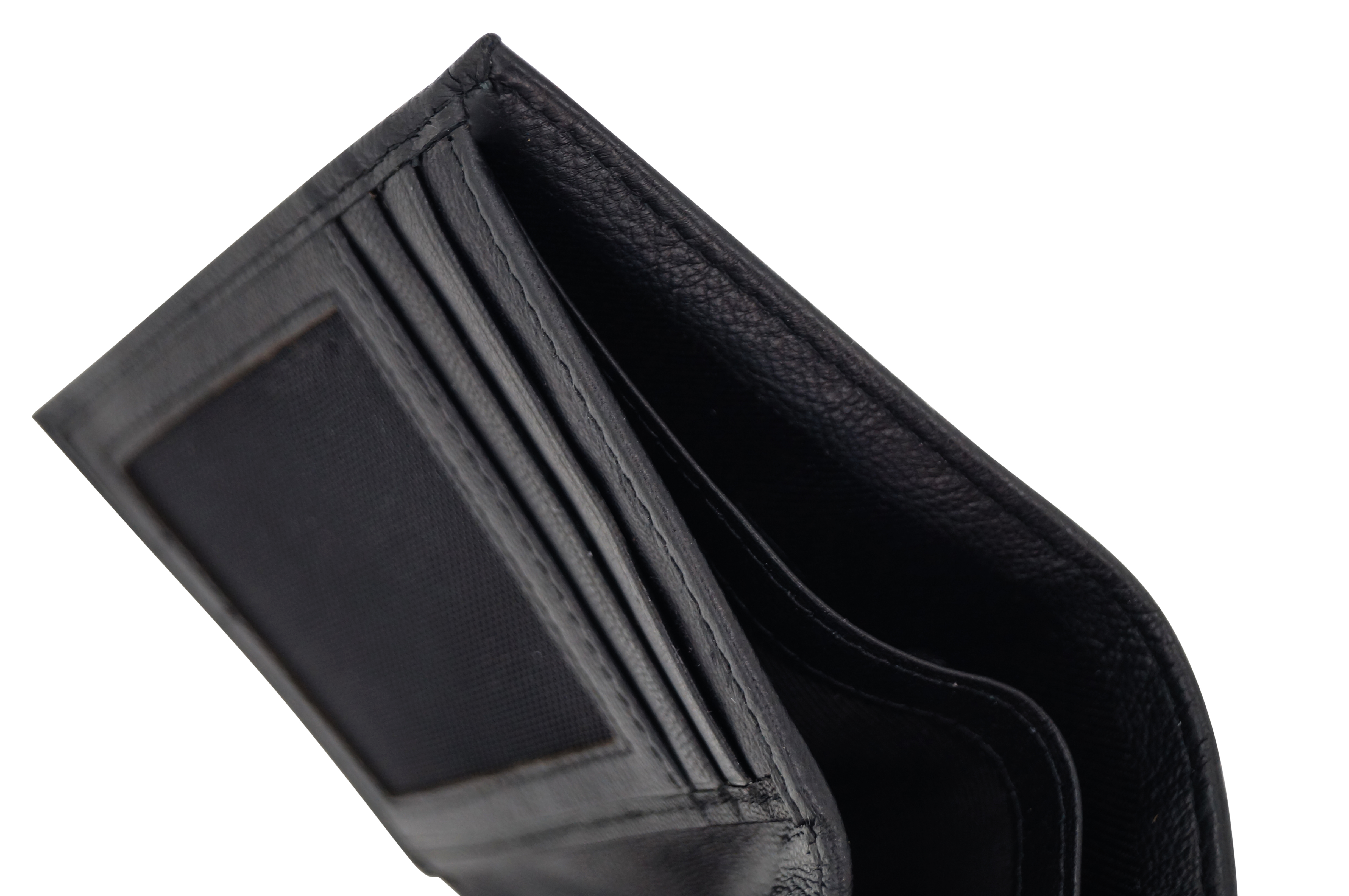 GERMANUS Geldbörse aus Leder, Modell Lars - Farbe : Schwarz