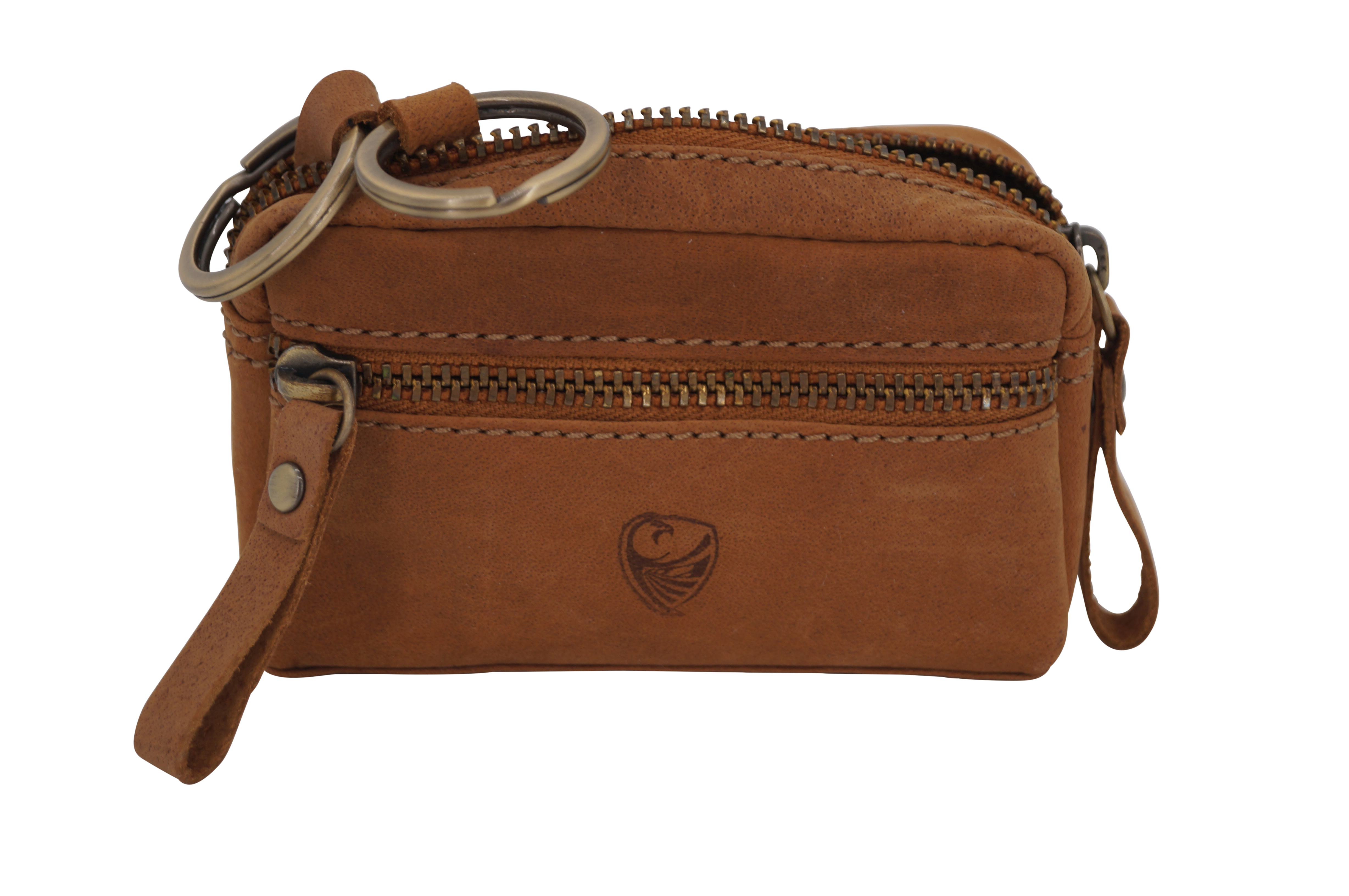 GERMANUS Schlüsseletui Schlüsselmäppchen Schlüsseletui 4051 (Wild Braun)