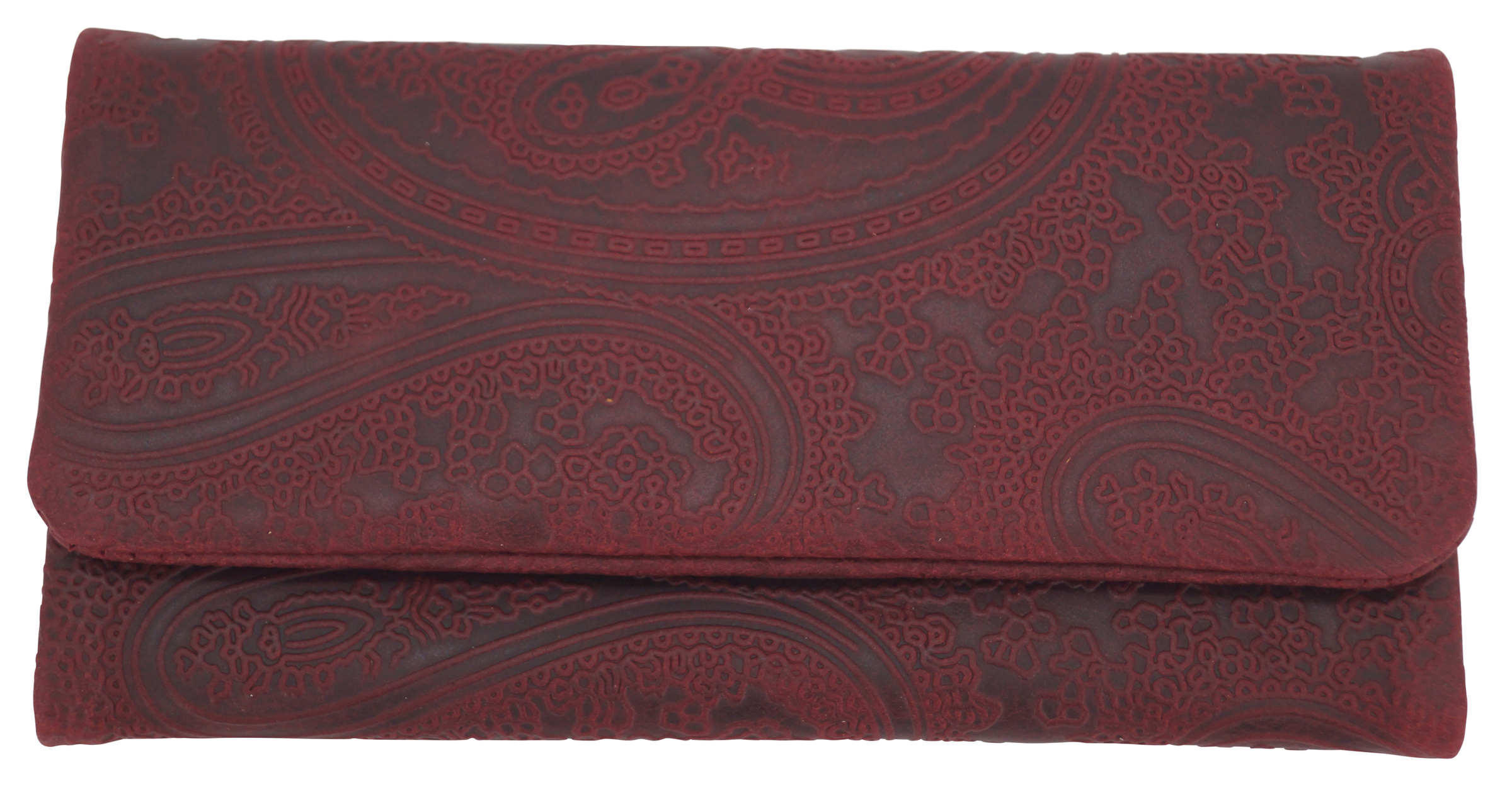 GERMANUS Tabaktasche CosaRara - Rot "Tendril" - Made in EU