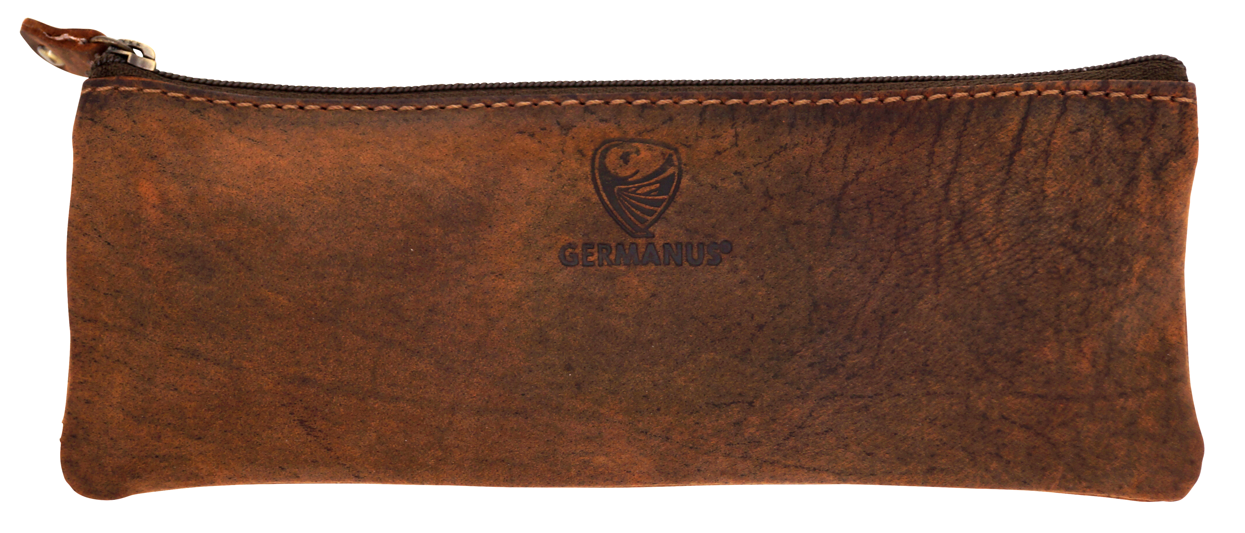 GERMANUS Schlamperl Federmäppchen Colonia - Made in EU - Wildbraun
