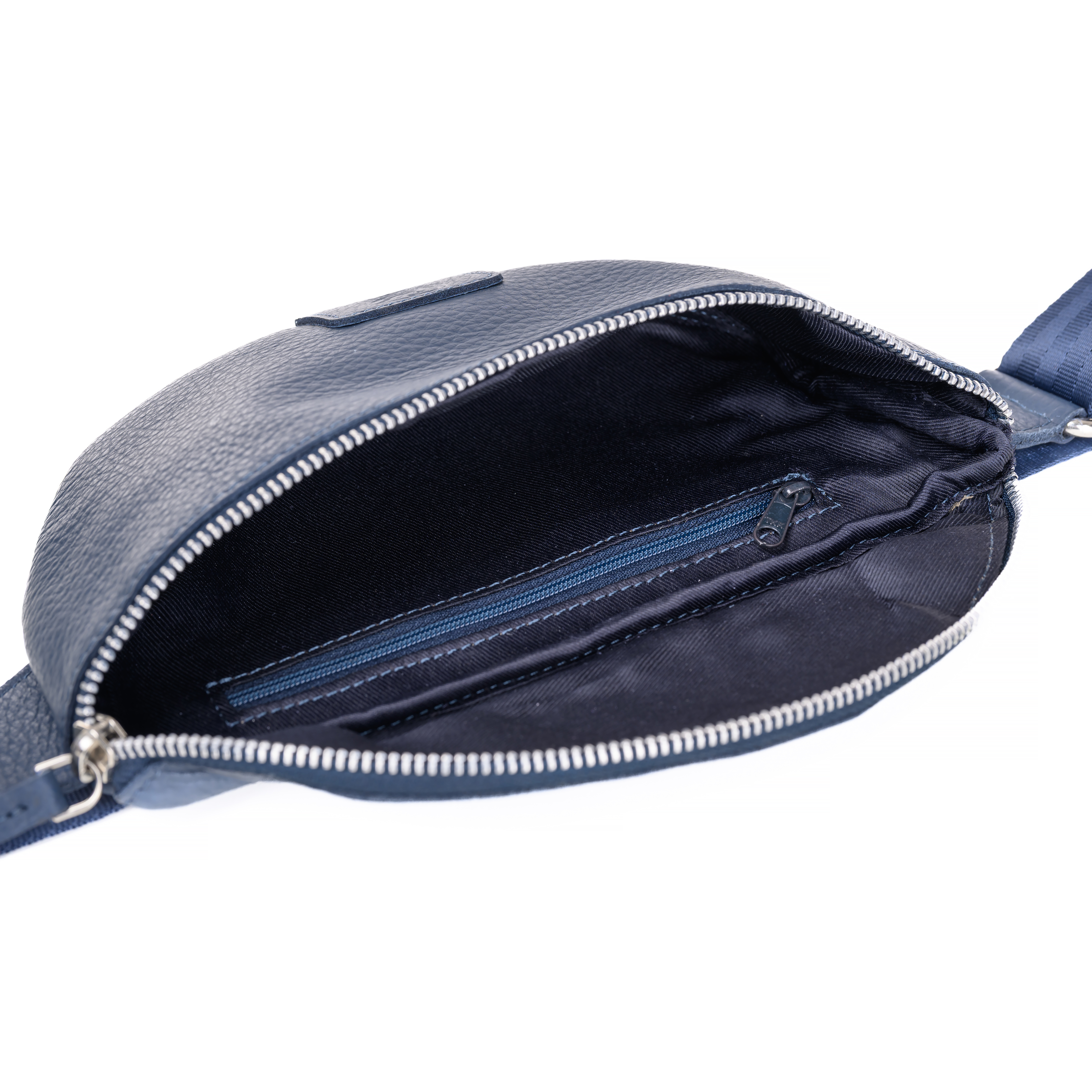 GERMANUS Gürteltasche Aino Crossbody Bag, Bum Bag, Bauchtasche, Umhängetasche, Tasche Leder Blau