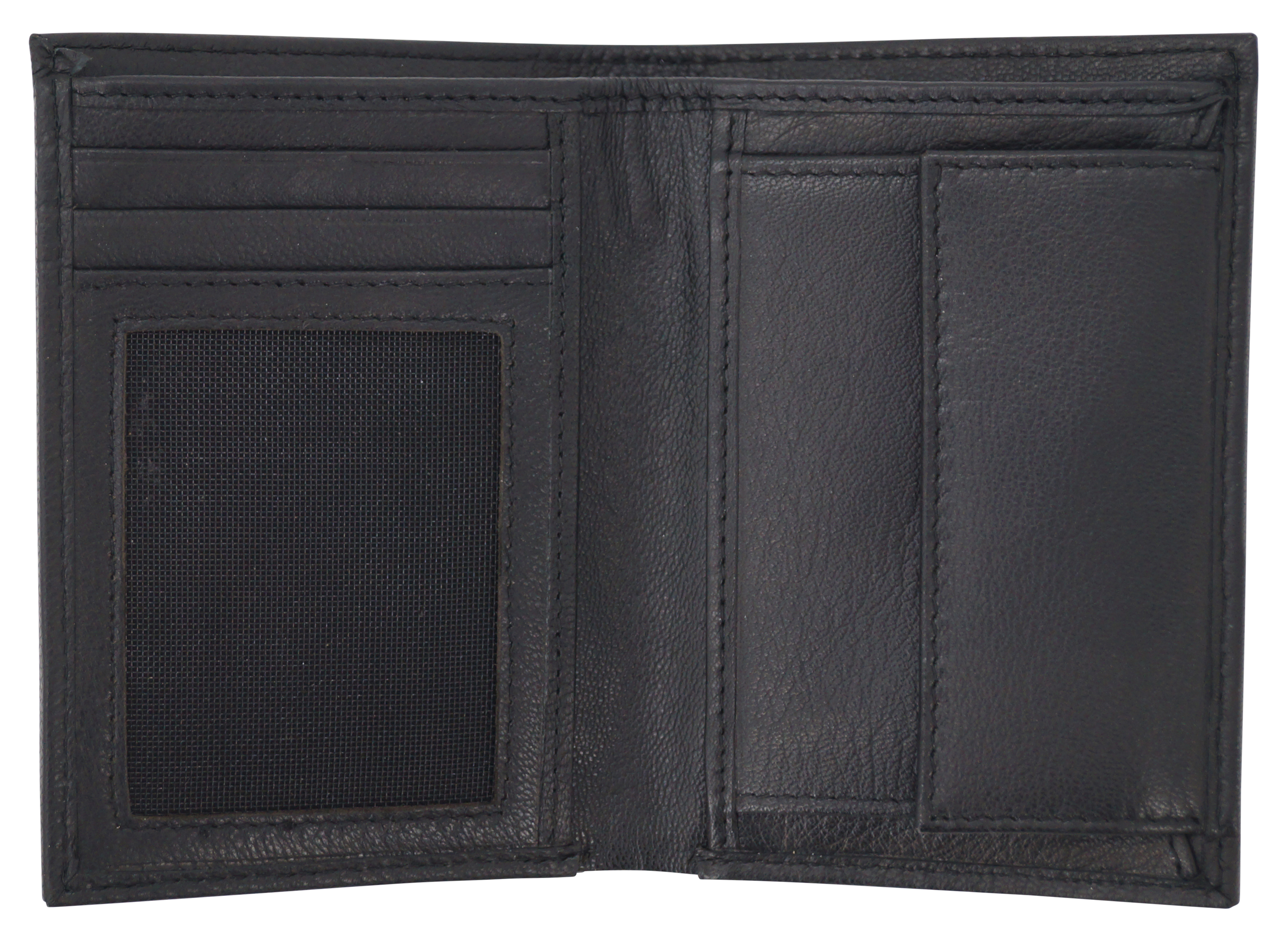 GERMANUS Geldbörse aus Leder, Modell Lars - Farbe : Schwarz