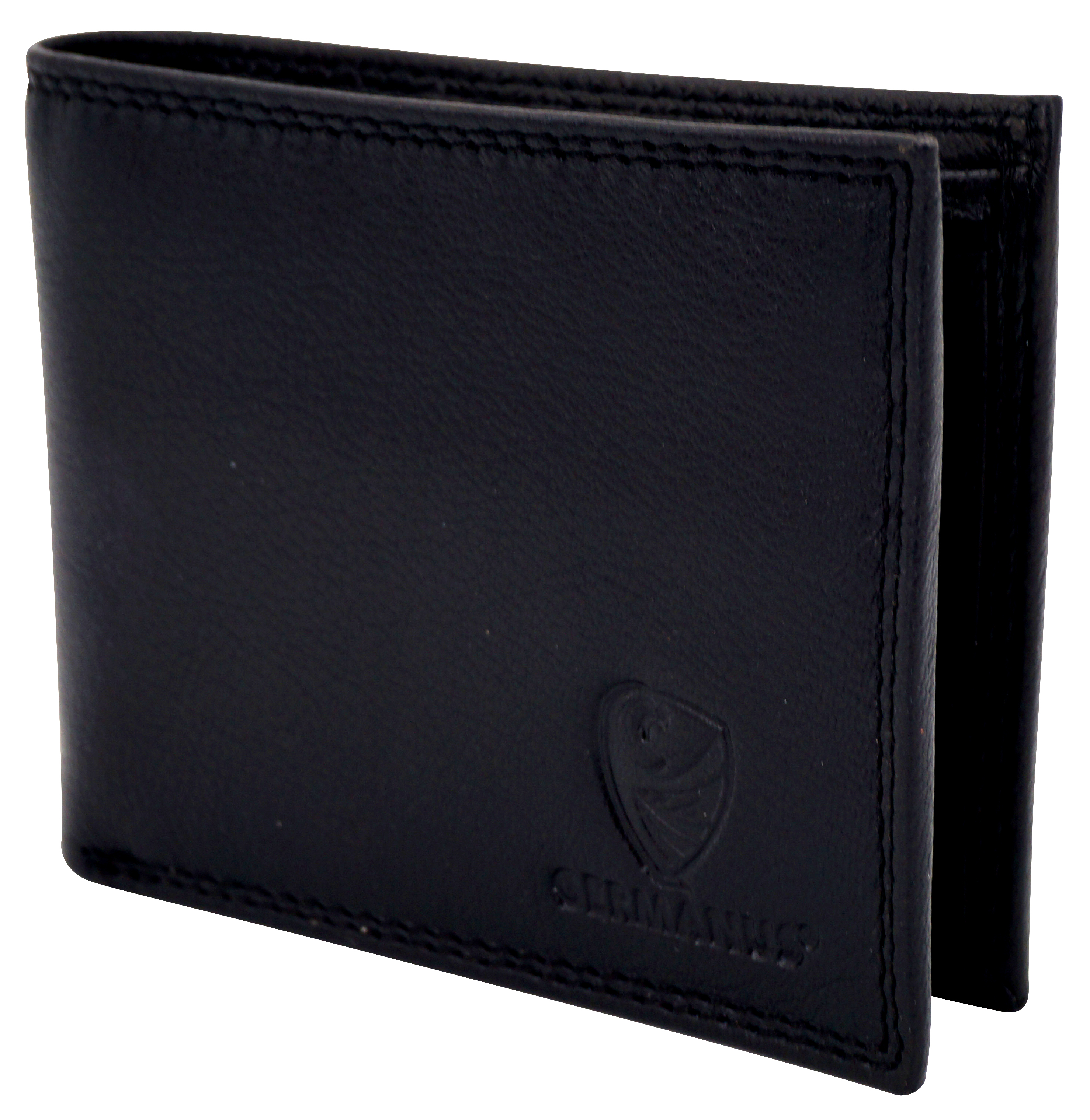 GERMANUS Geldbörse aus Leder, Max, Dunkelbraun