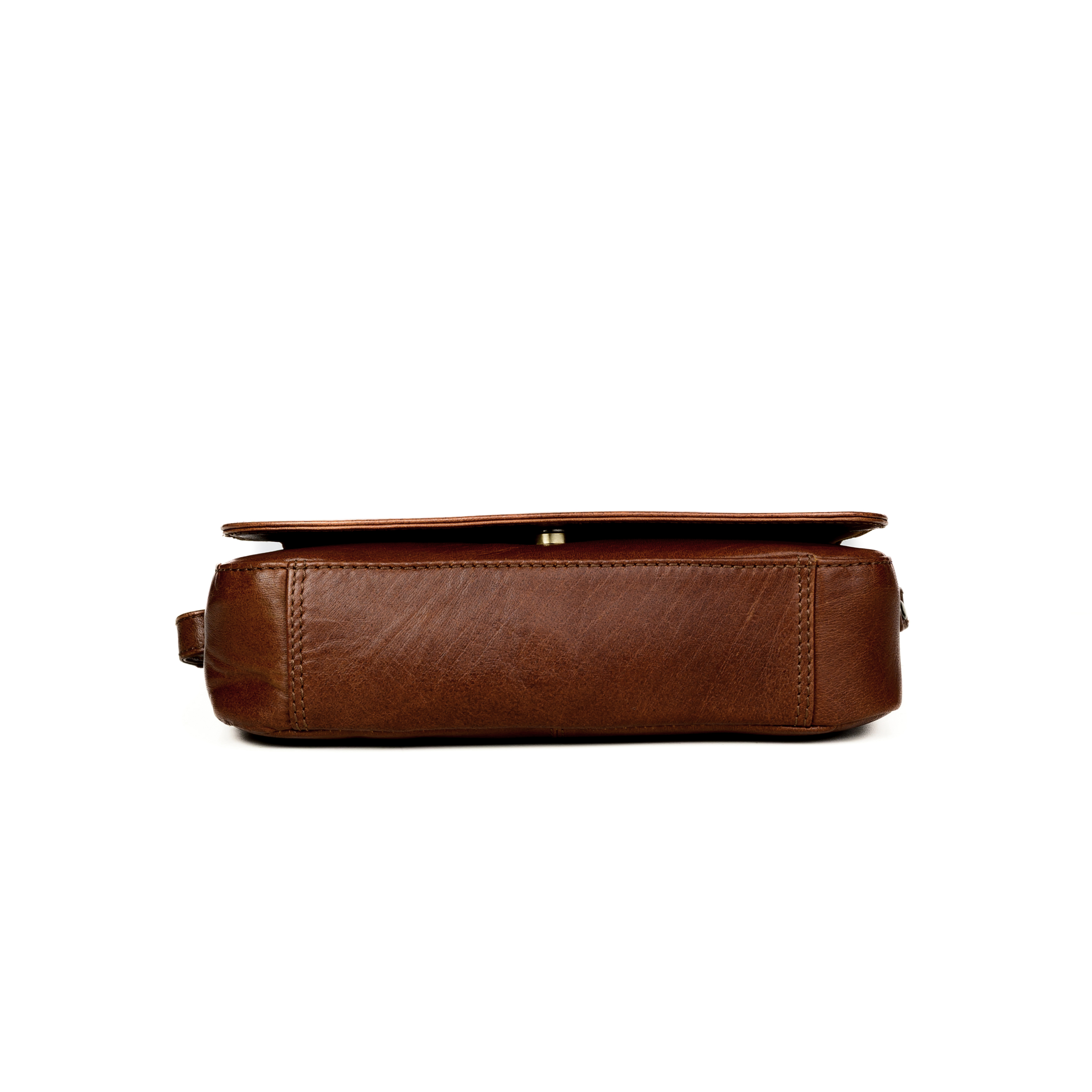 GERMANUS Damen Handtasche Umhängetasche Anna aus Echtleder, braun