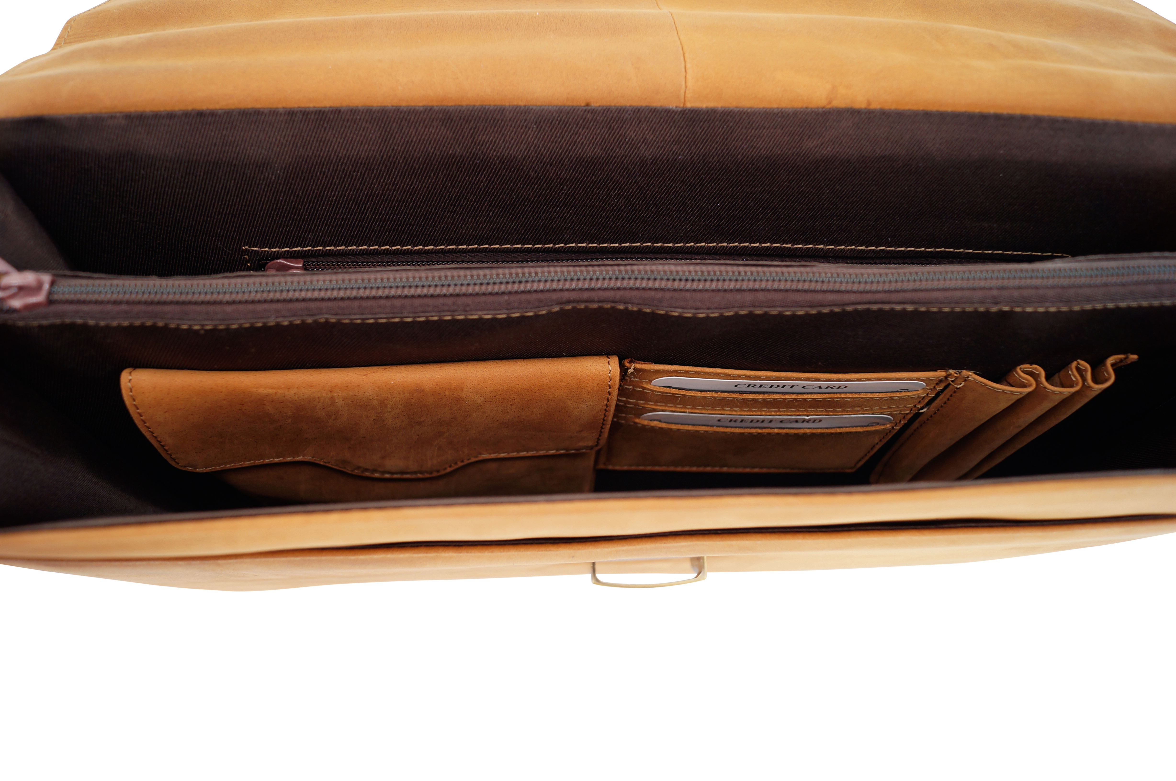 GERMANUS Aktentasche Gabriel aus Leder, Braun