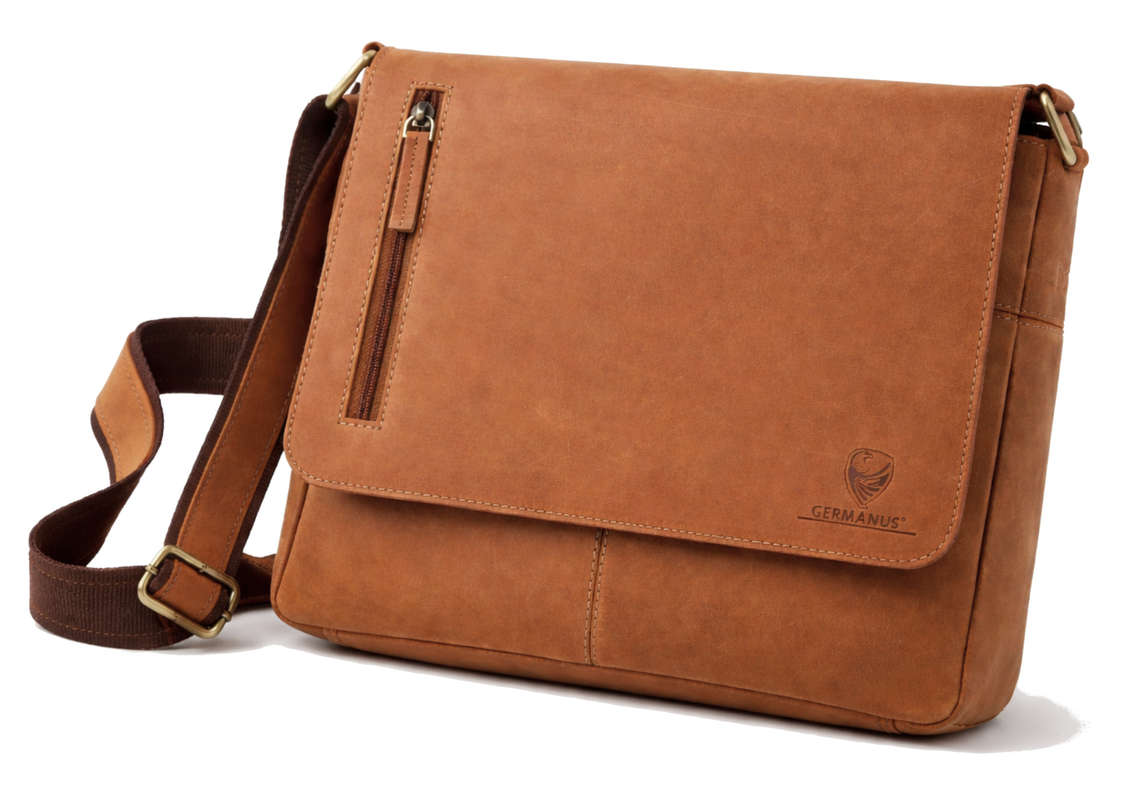 GERMANUS Umhängetasche Crossbodybag Schultertasche Jonathan aus Leder