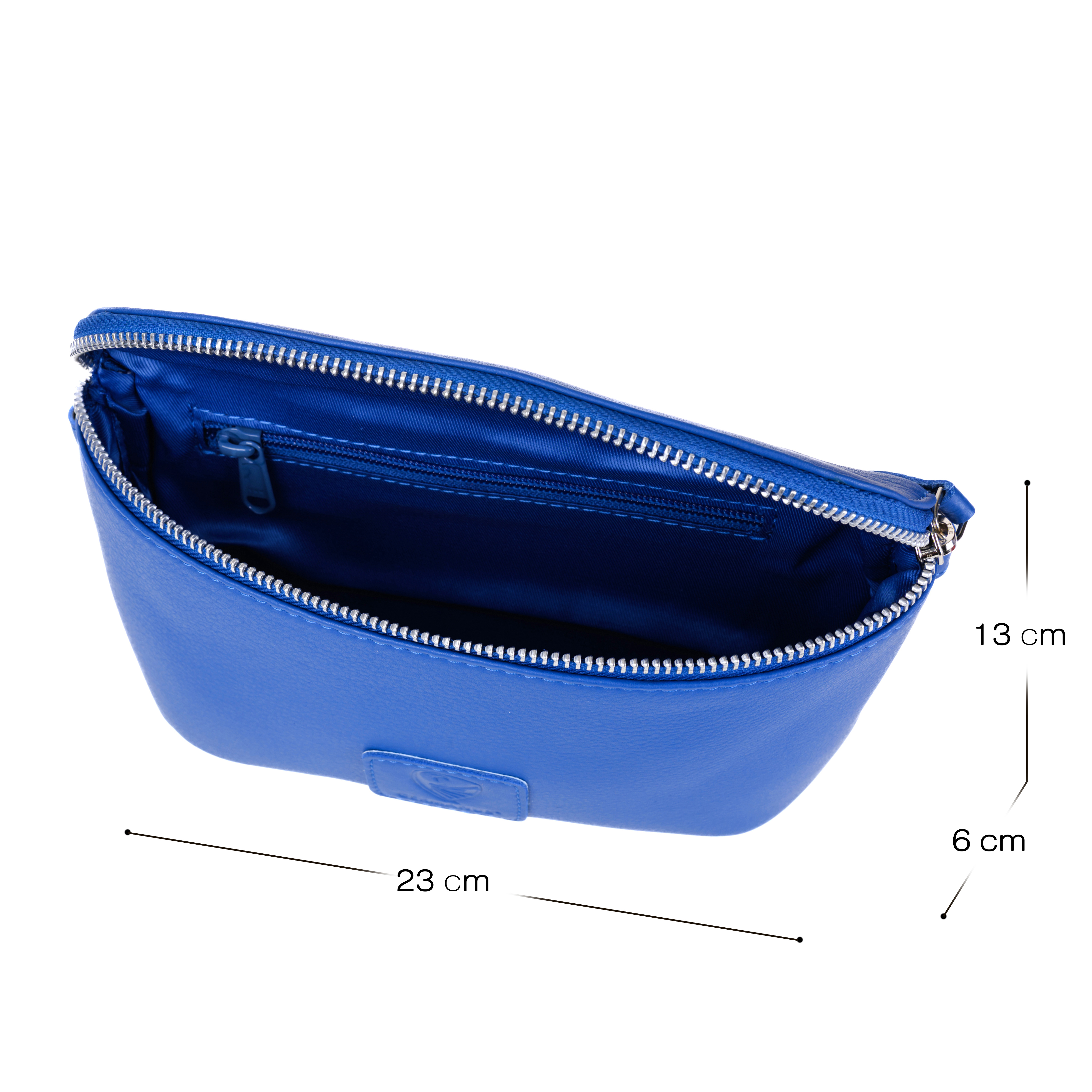 GERMANUS Gürteltasche Mika Crossbody Bag, Bum Bag, Bauchtasche, Umhängetasche, Tasche Leder Blau