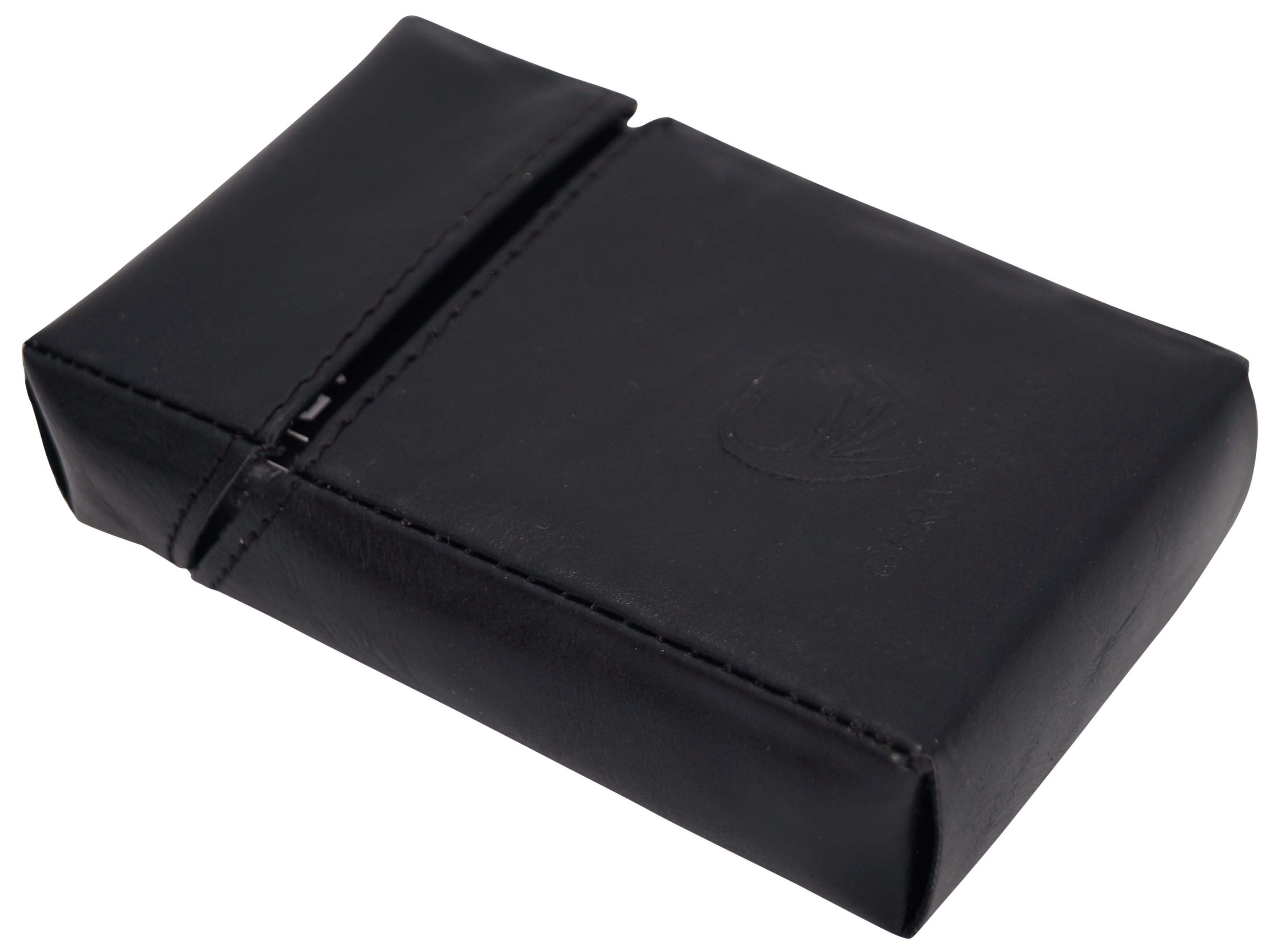 GERMANUS Visitenkartenetui - Europäische Handarbeit, Made in EU, Lederfrei schwarz