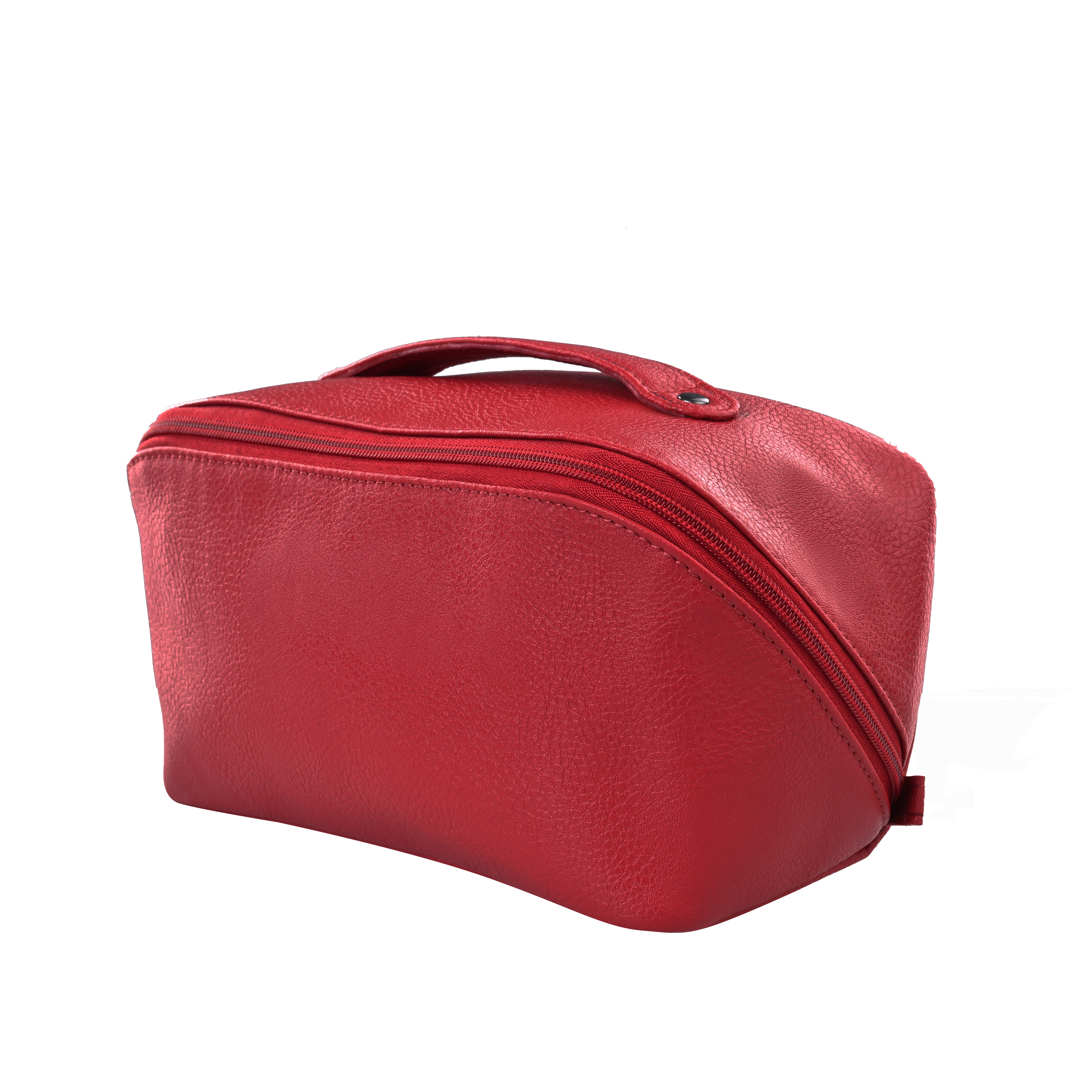 GERMANUS Kulturtasche Washbag Ulrich lederfrei vegan, rot