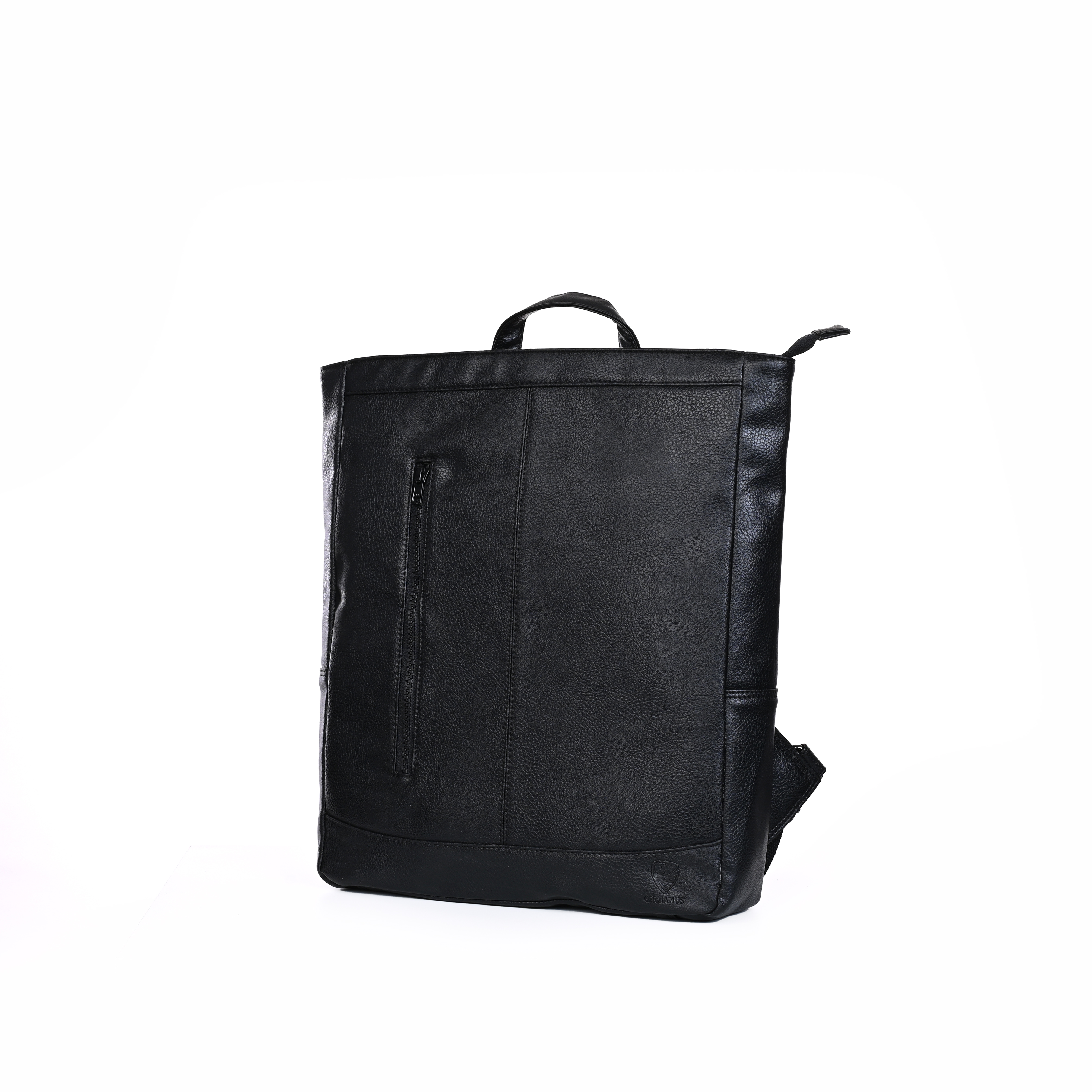 GERMANUS Milan Rucksack aus echtem Leder A4 Laptoprucksack für Arbeit Schule und Radfahren