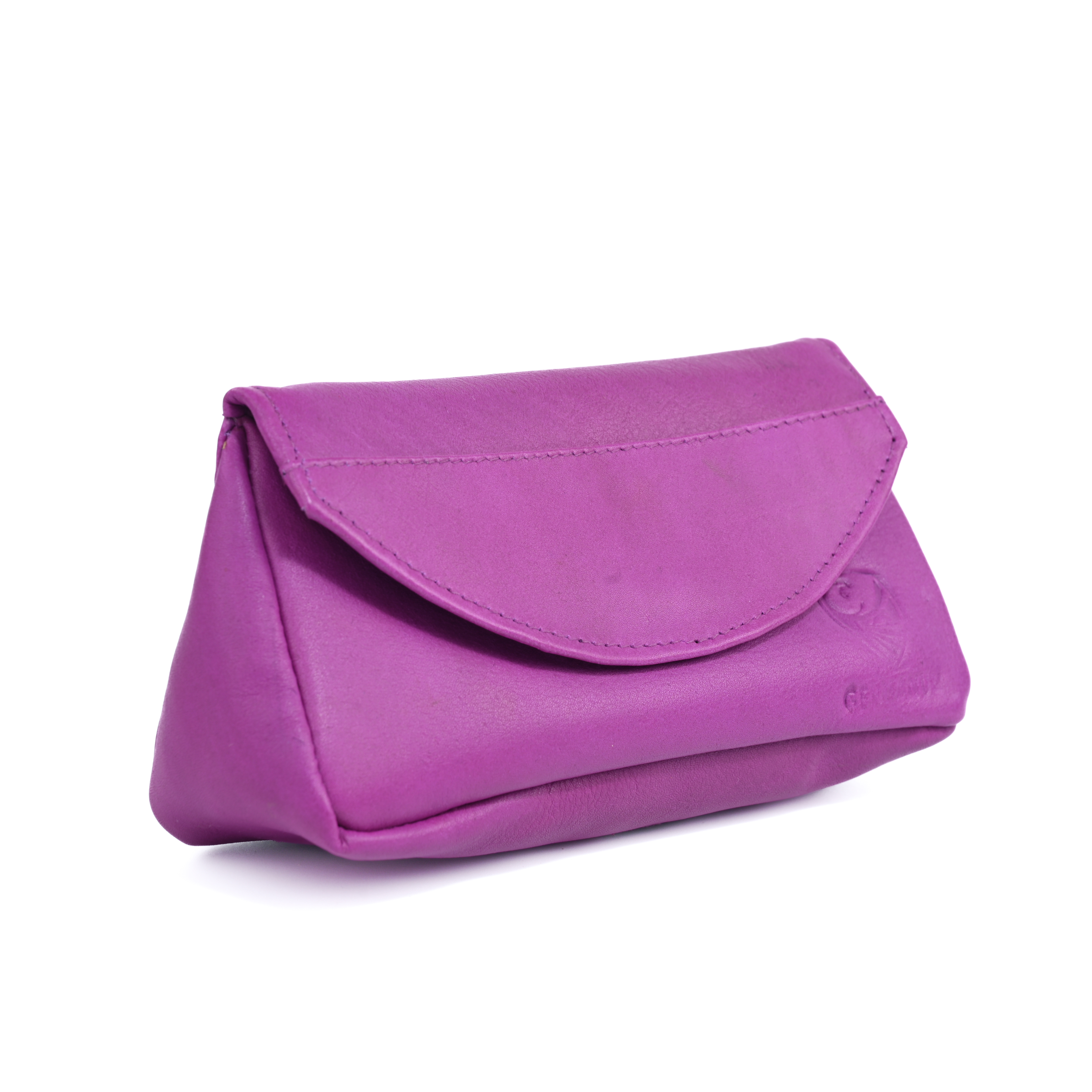 GERMANUS Kosmetiktasche Beauty Bag Make-Up Tasche Helen, Leder, Lila