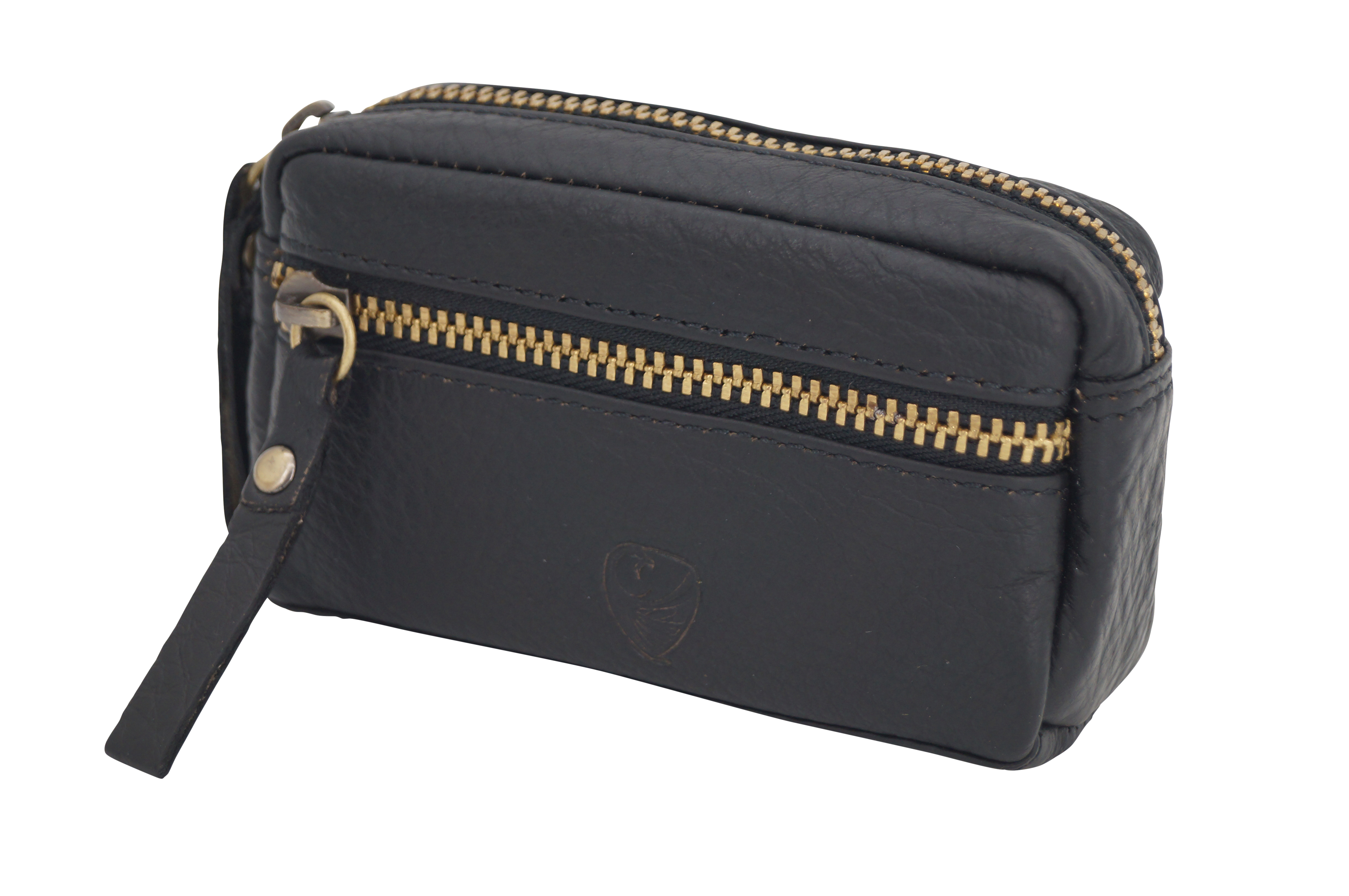 GERMANUS Schlüsseletui Schlüsselmäppchen Schlüsseletui 4051 (Schwarz)