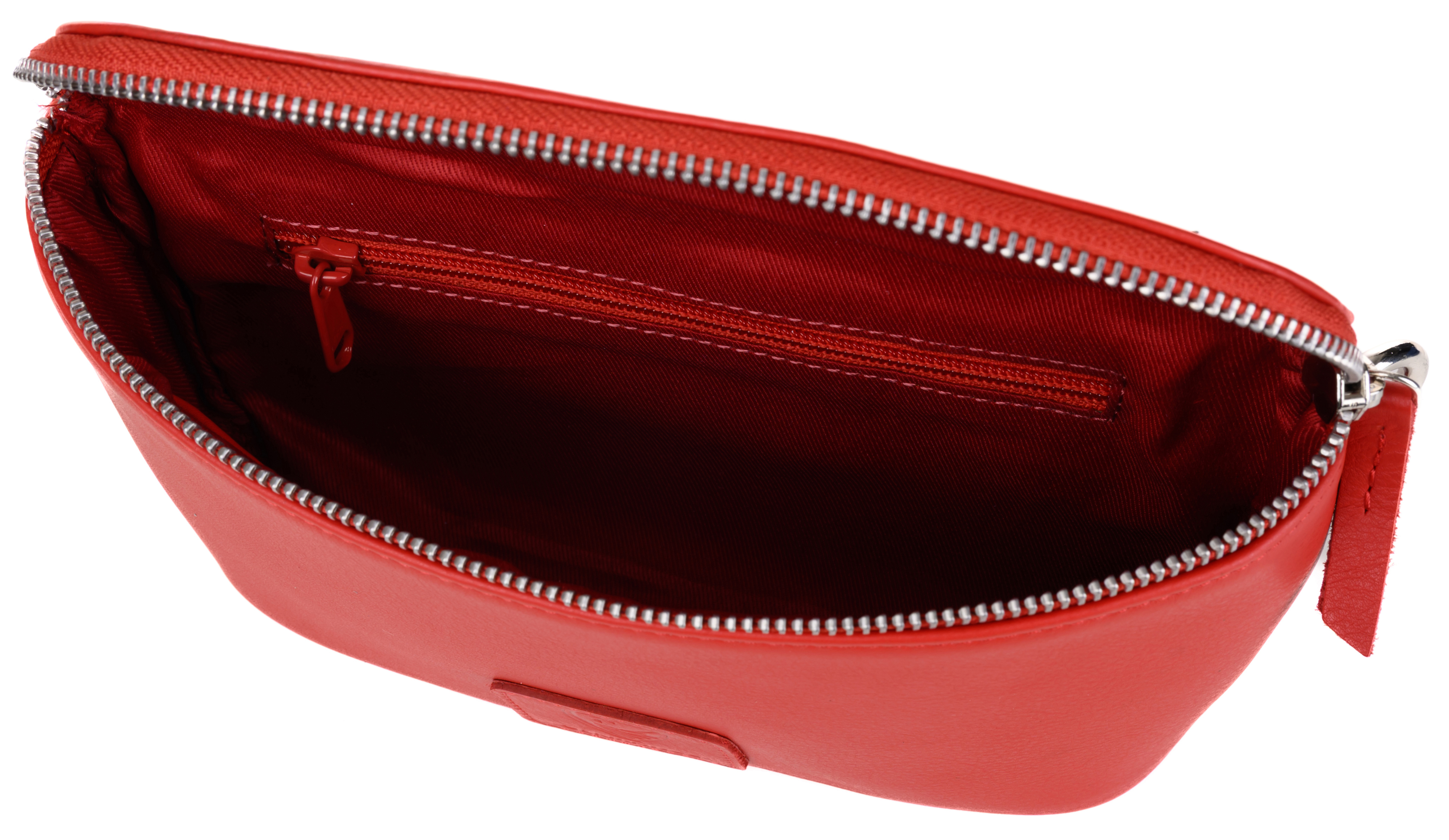 GERMANUS Gürteltasche Mika Crossbody Bag, Bum Bag, Bauchtasche, Umhängetasche, Tasche Leder Rot