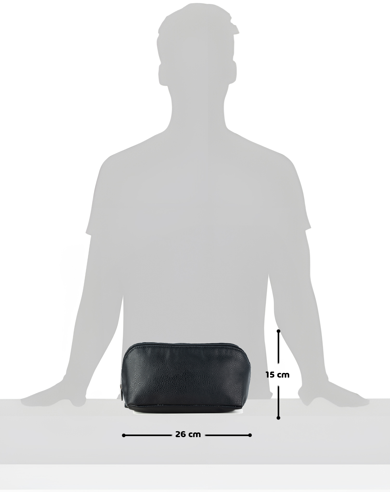 GERMANUS Kulturtasche Washbag Ulrich lederfrei vegan, schwarz