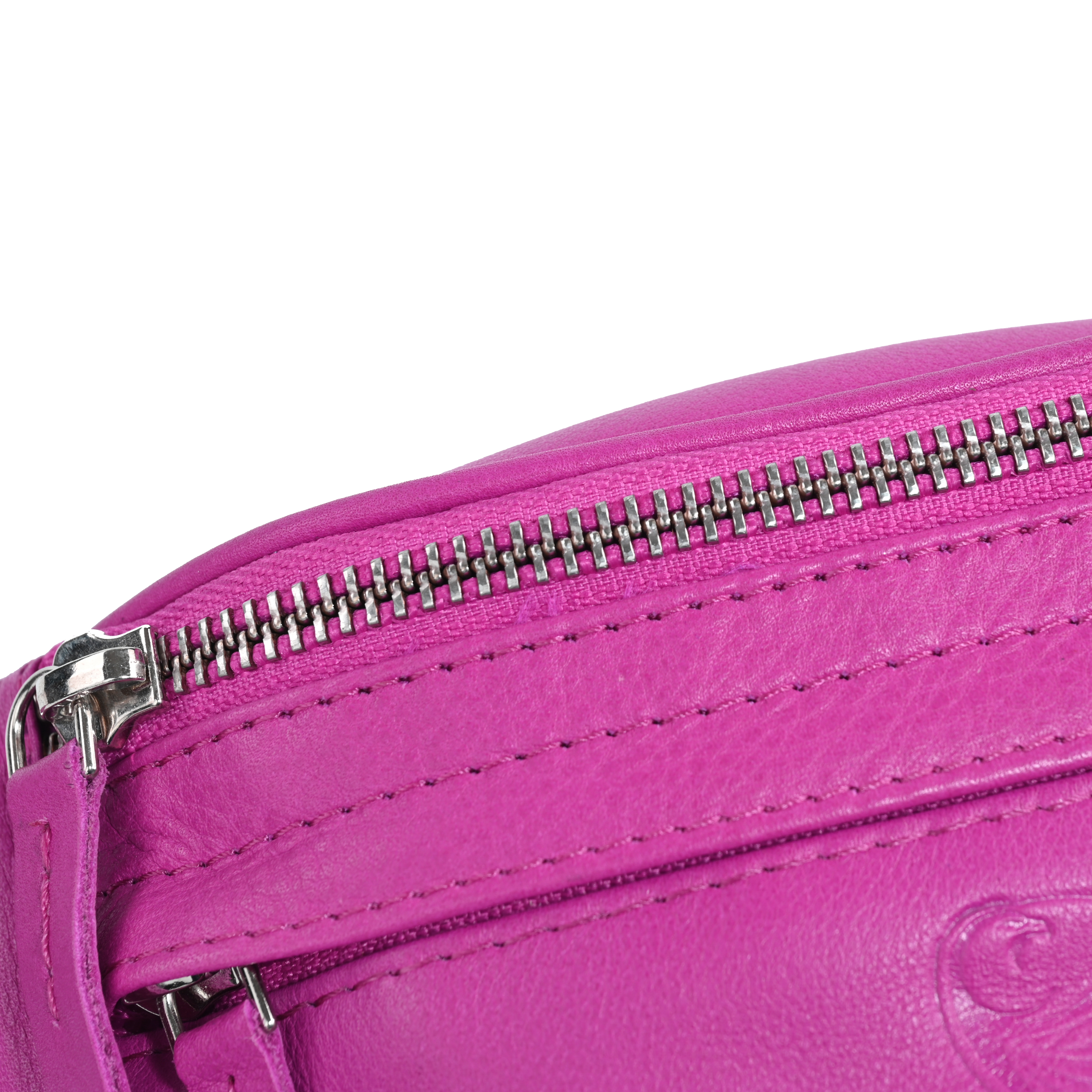 GERMANUS Gürteltasche Rebecca Crossbody Bag, Bum Bag, Bauchtasche, Umhängetasche, Tasche Leder Rosa Pink