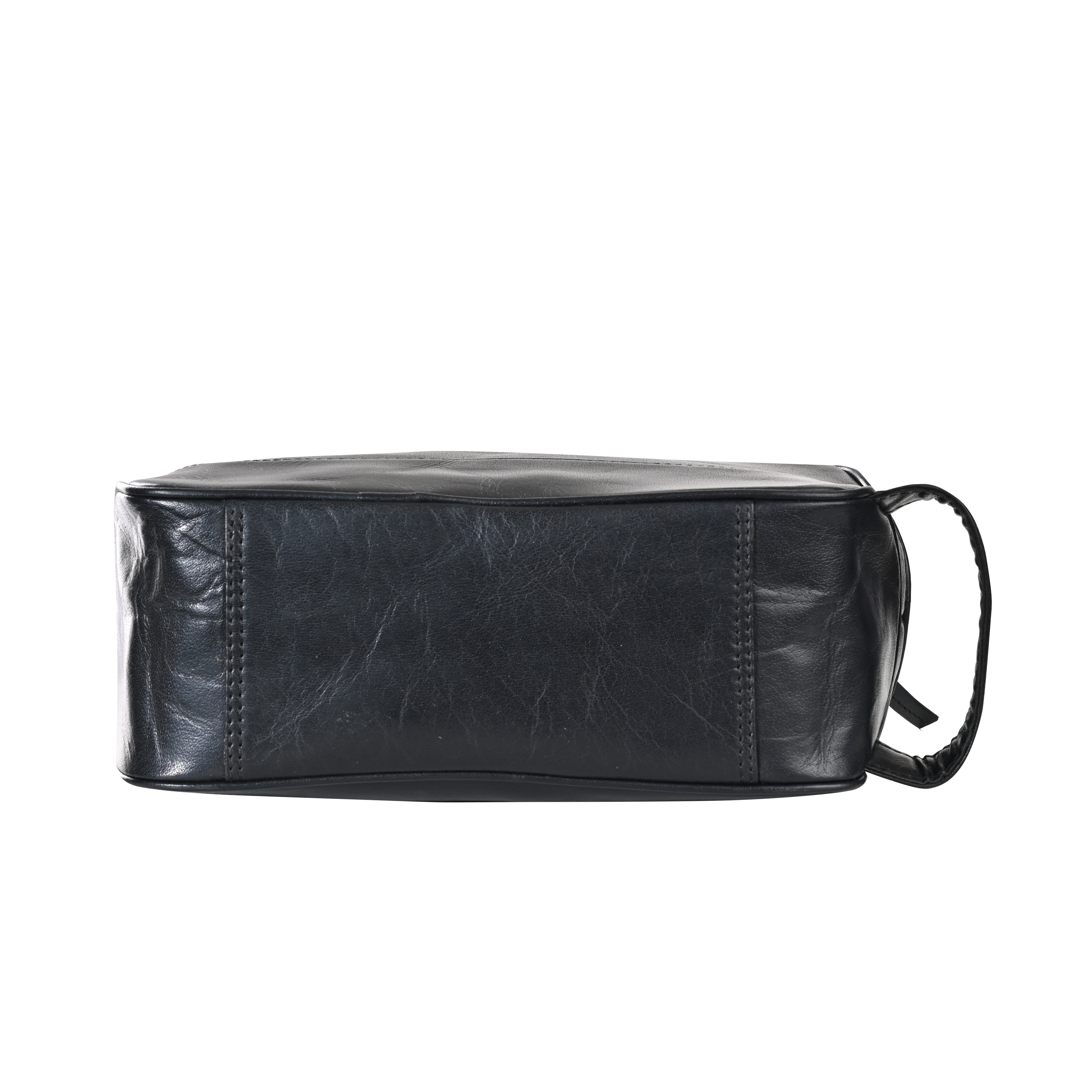 GERMANUS geräumige Kulturtasche "Andreas" aus Echtleder in schwarz