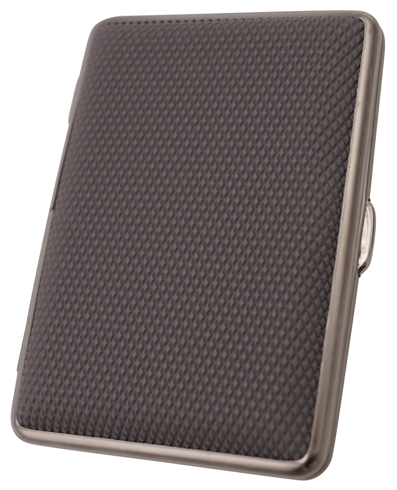 GERMANUS Visitenkartenetui - Deutsche Handarbeit, Made in Germany, Ripple Grau