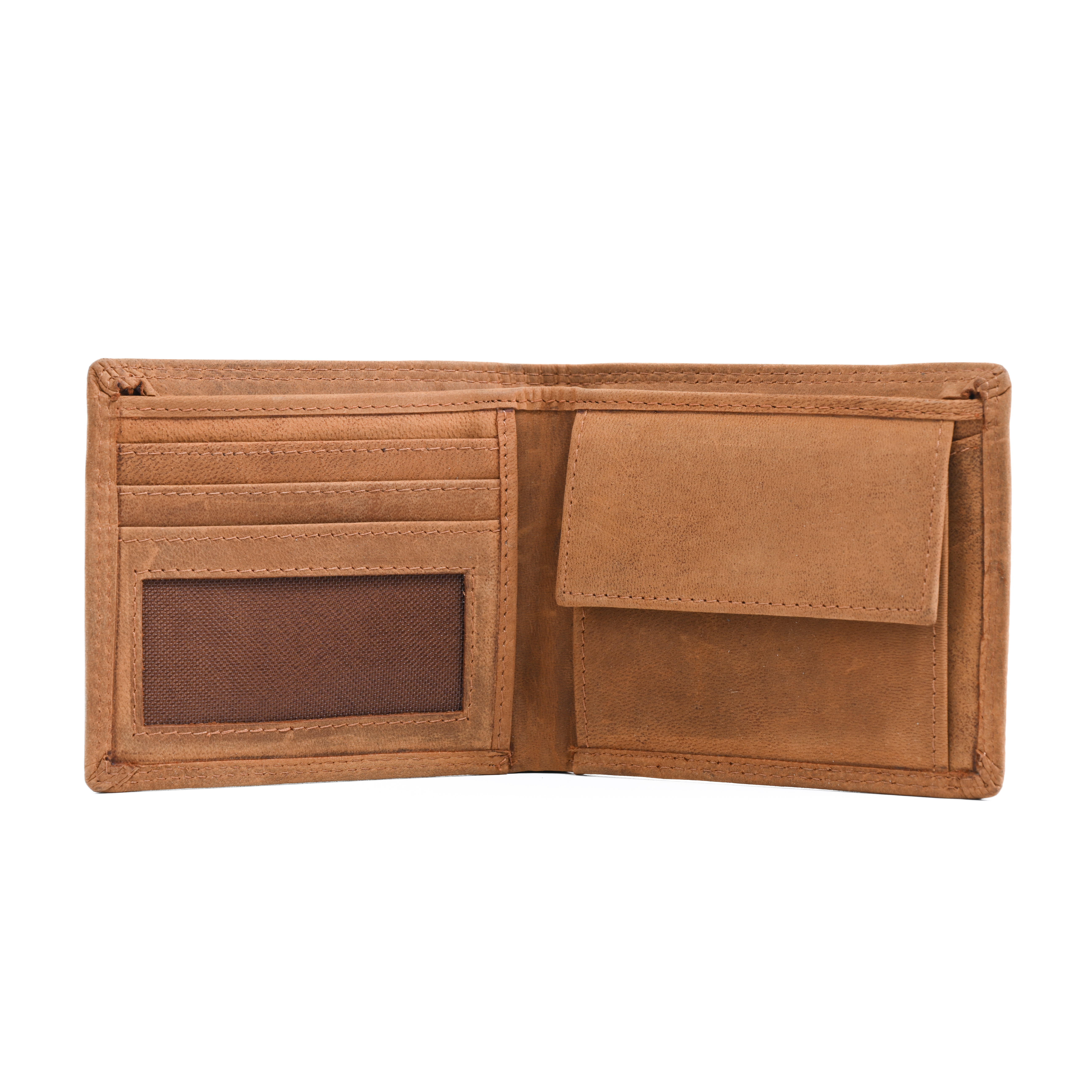 GERMANUS Geldbörse aus Leder, Max, Wildbraun