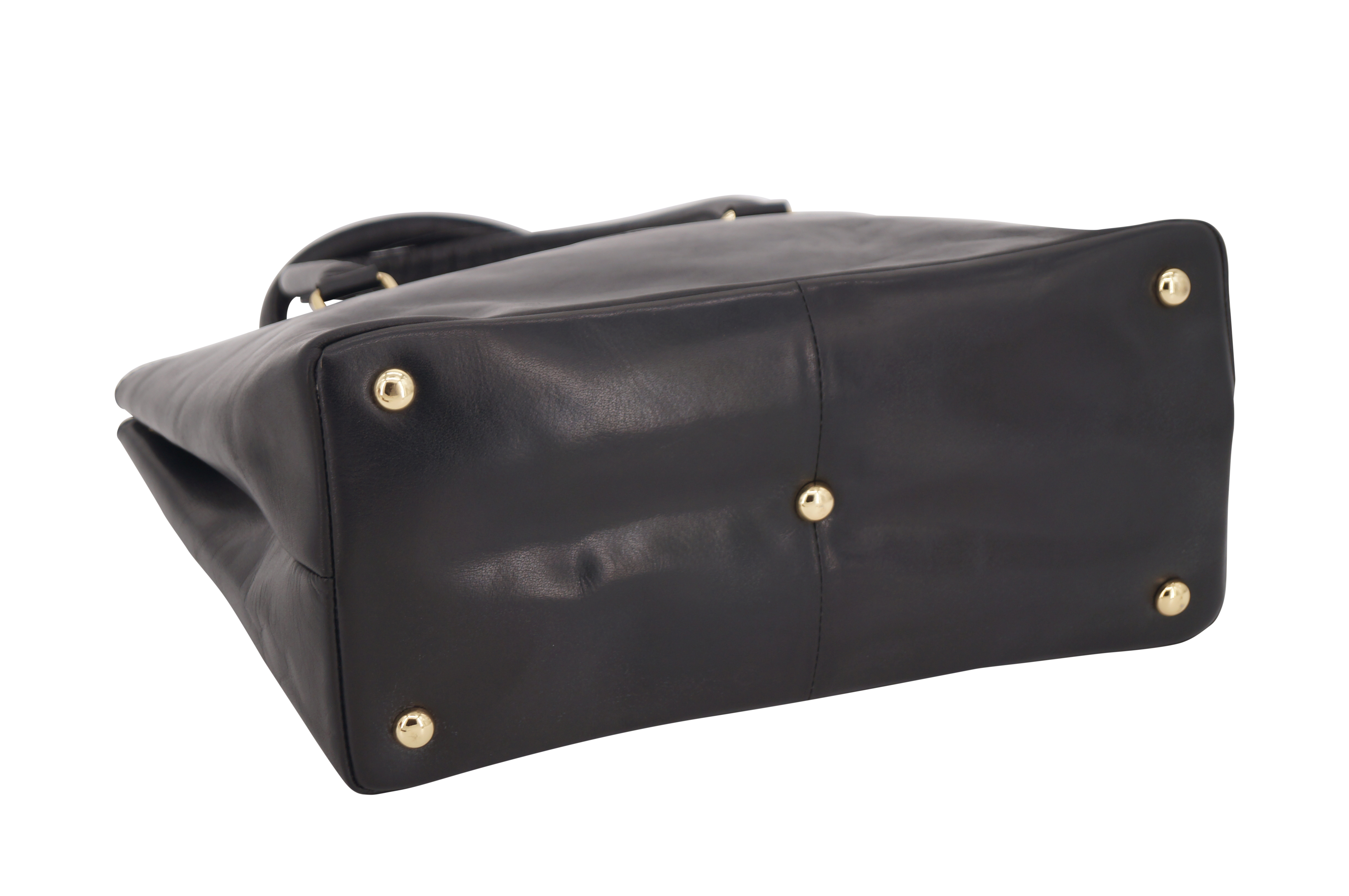 GERMANUS Damenhandtasche Lilly aus Echtleder in schwarz