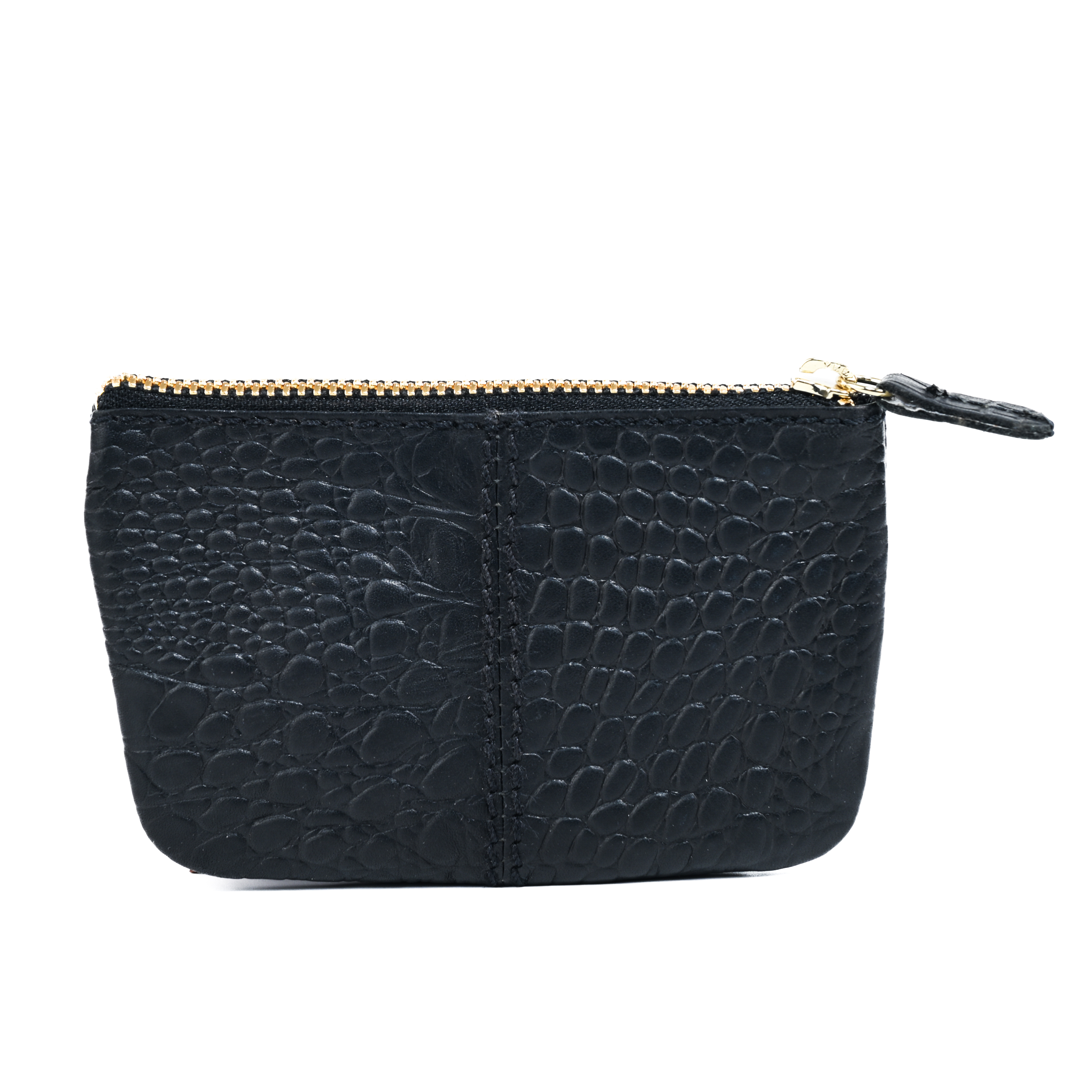 GERMANUS Schlüsselmäppchen Schwarz Croco