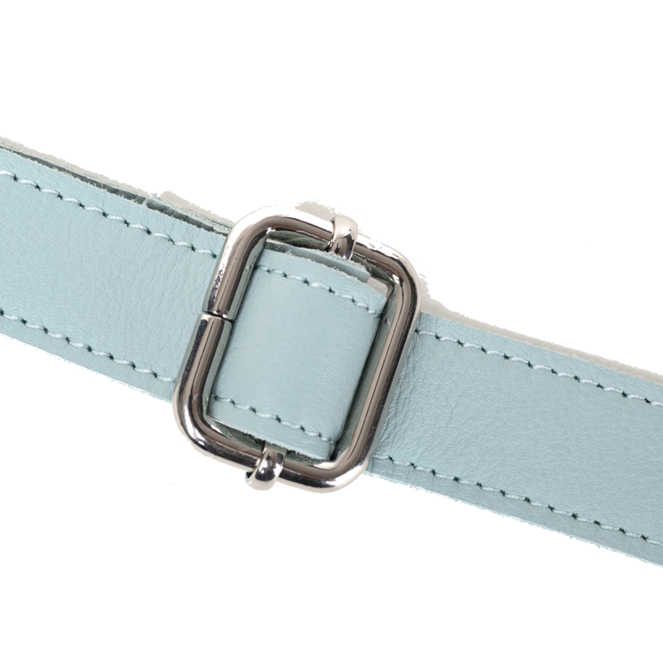 GERMANUS Gürteltasche Mika Crossbody Bag, Bum Bag, Bauchtasche, Umhängetasche, Tasche Leder Hellblau