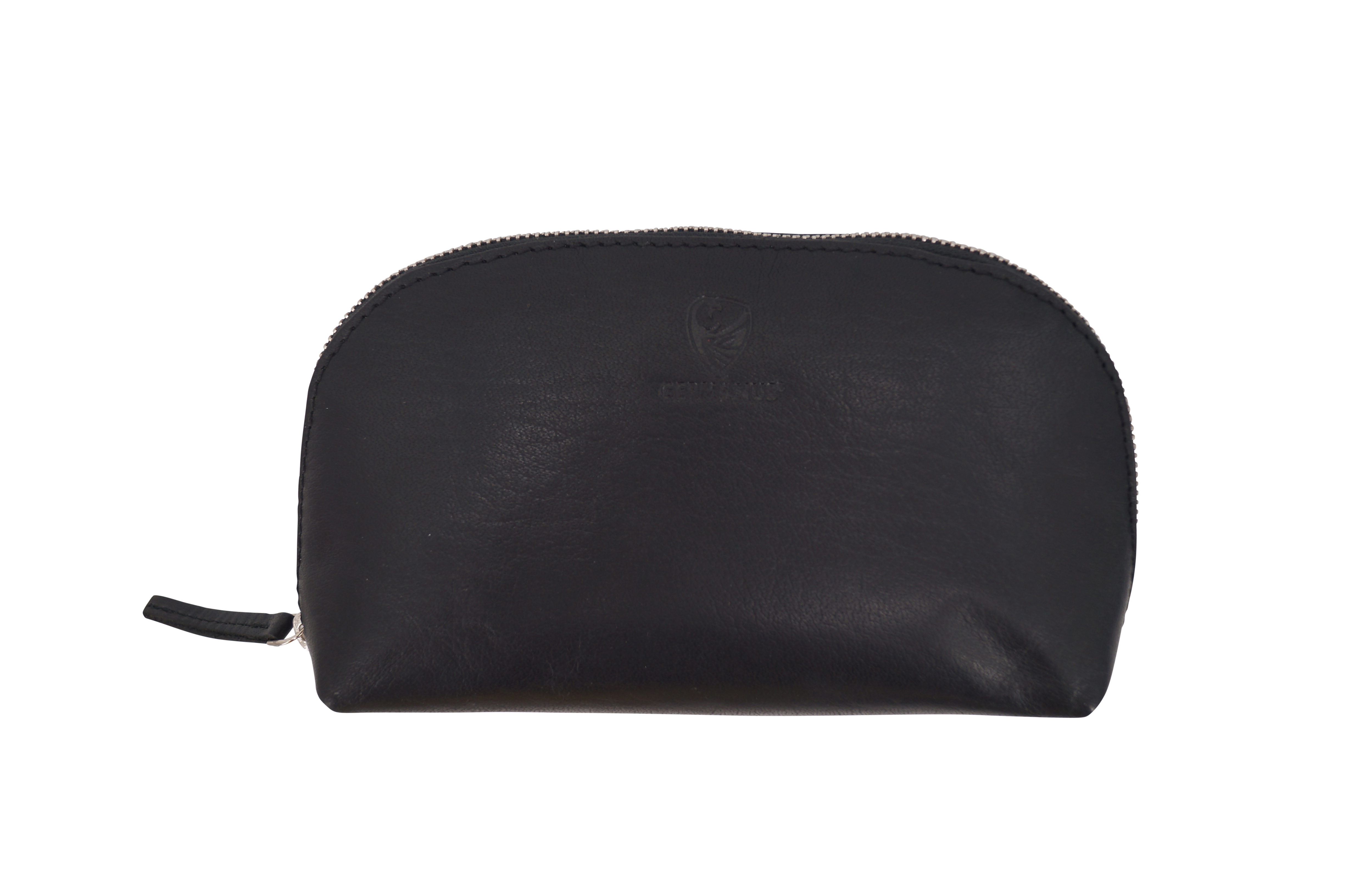 GERMANUS Kosmetiktasche Helge aus echtem Leder, Kulturbeutel, Waschtasche, Schminktasche, Clutch