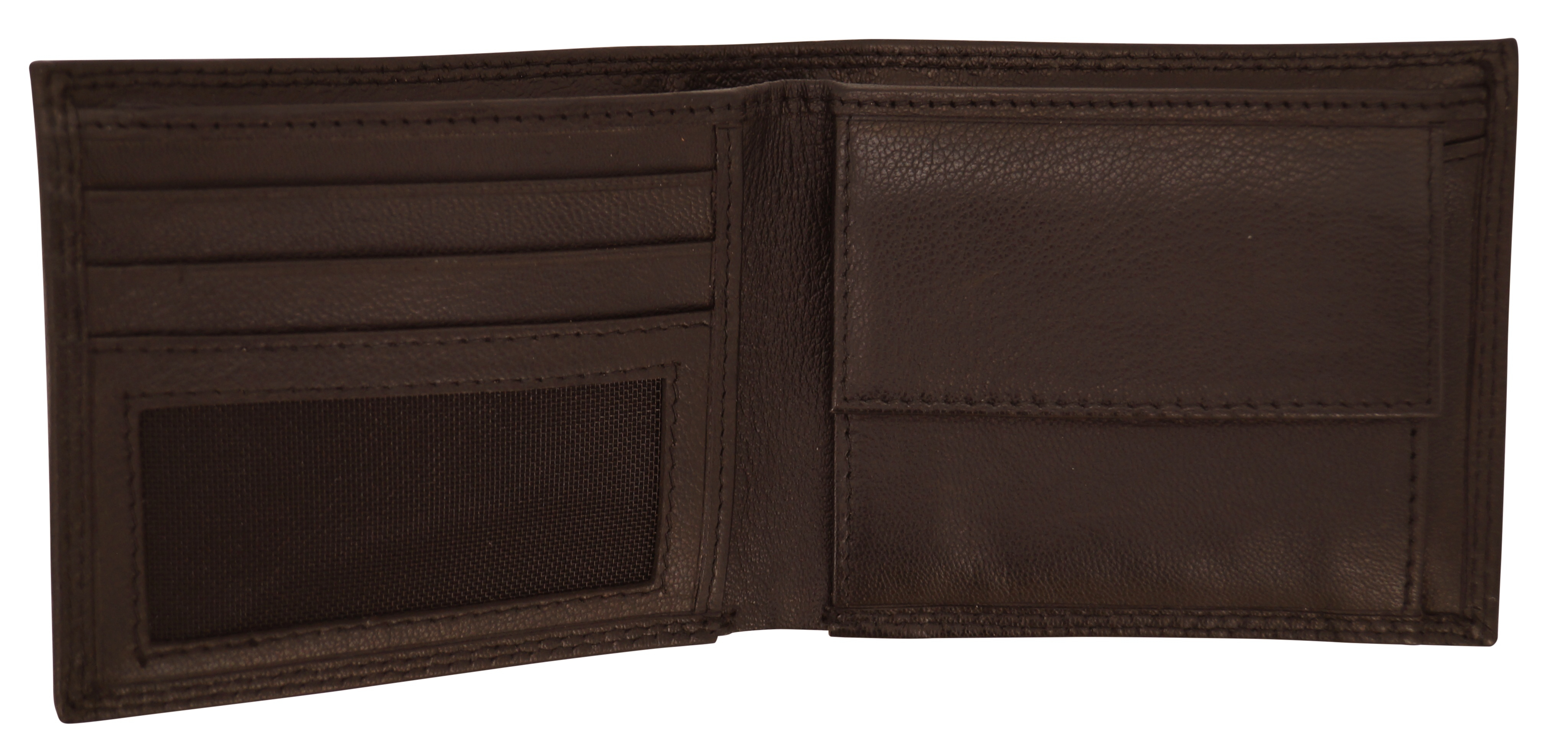 GERMANUS Geldbörse aus Leder, Max, Dunkelbraun