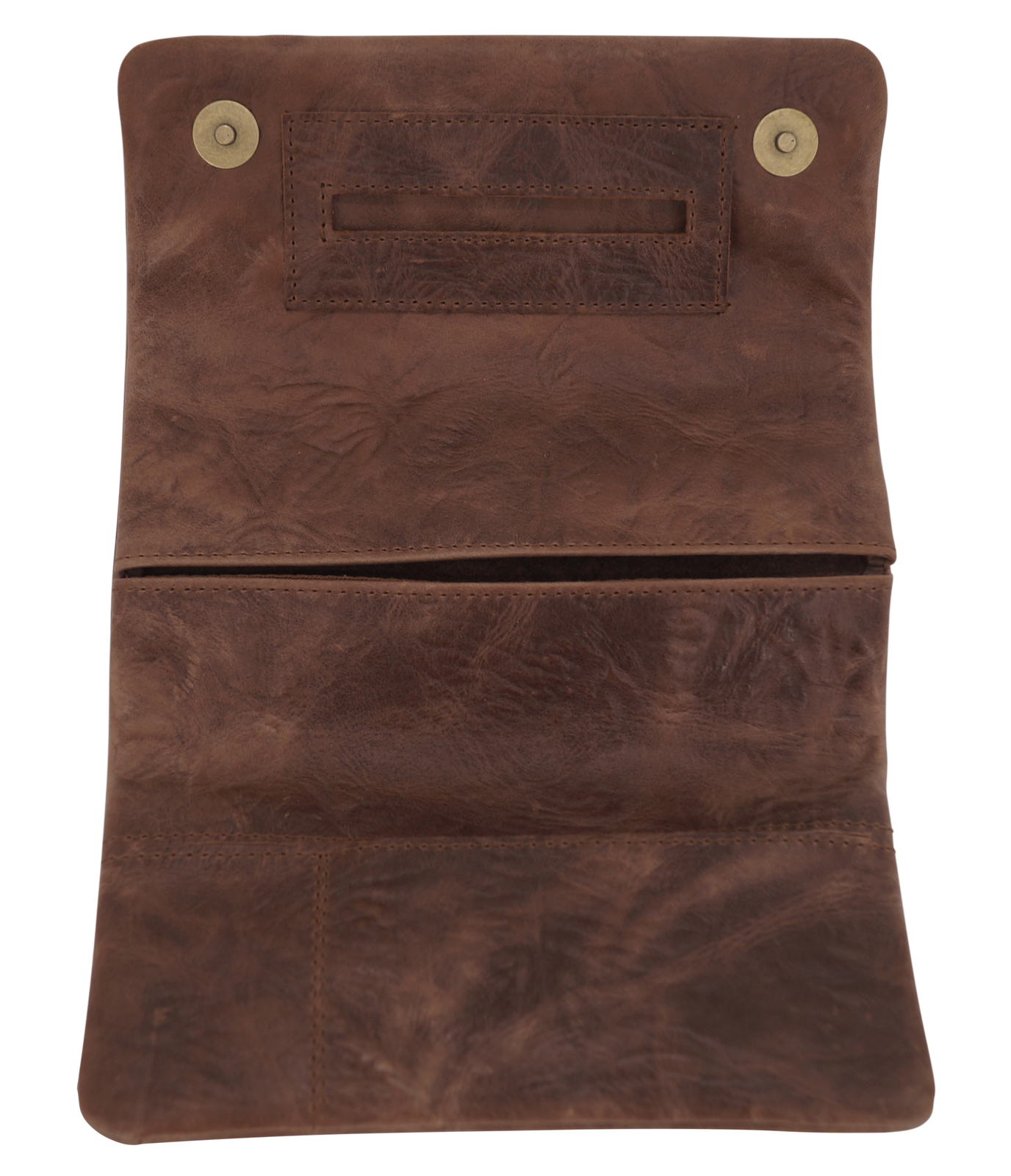 GERMANUS Tabaktasche CosaRara - Dunkelbraun "Crumble" - Made in EU