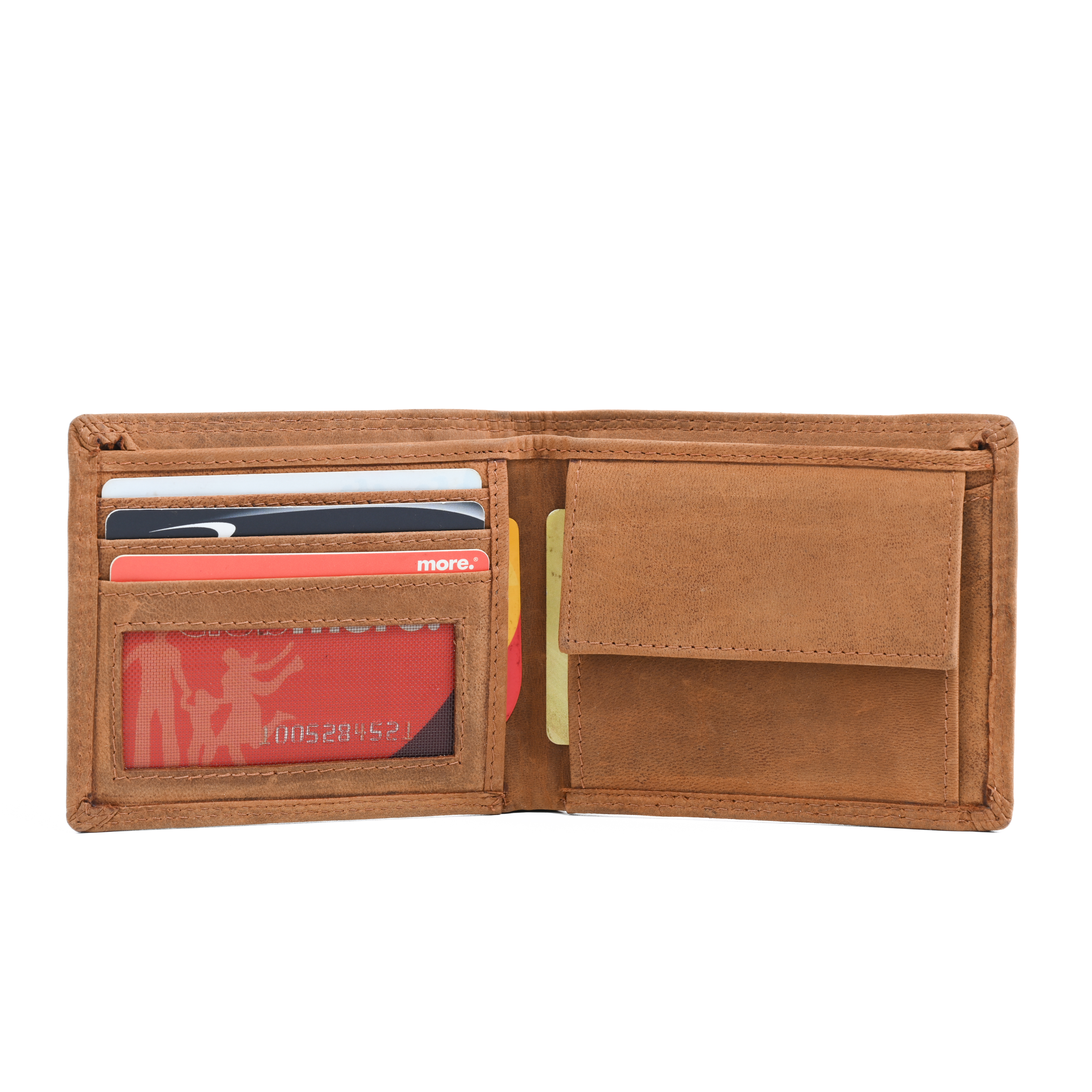 GERMANUS Geldbörse aus Leder, Max, Wildbraun