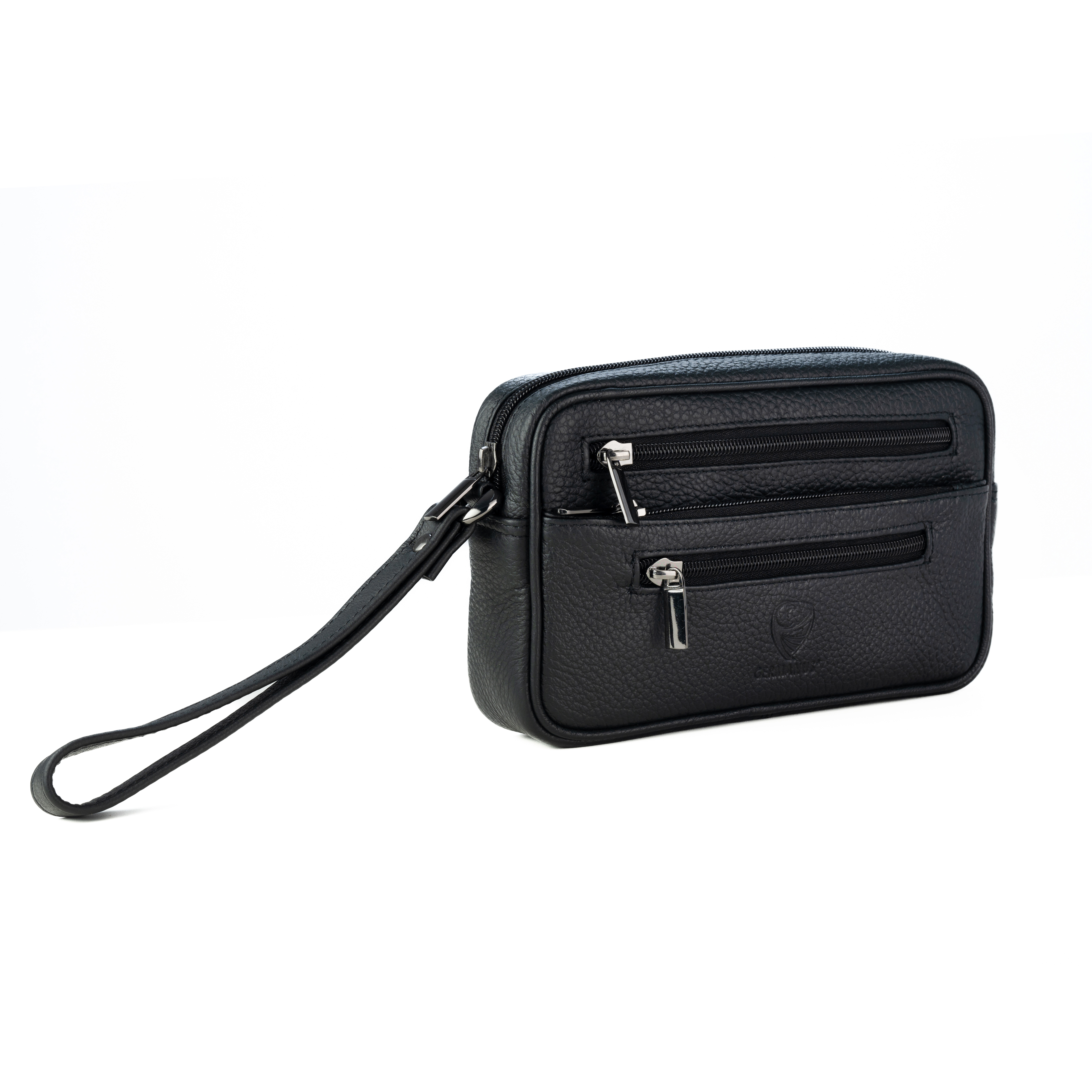 GERMANUS Tasche Oliver fürs Handgelenk, Clutch für den Alltag aus echtem Leder