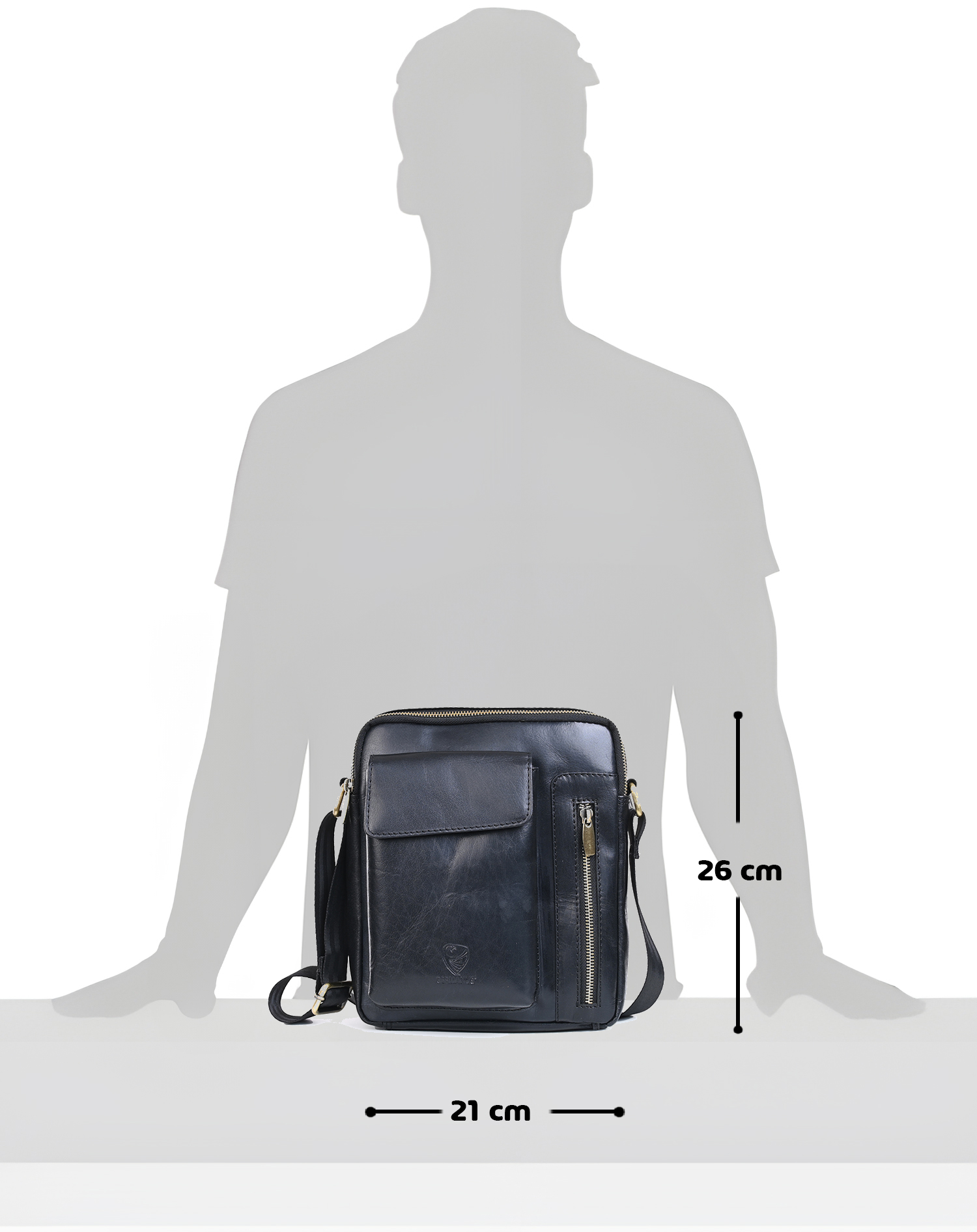 Herren Umhängetasche/Schultertasche "Holger"