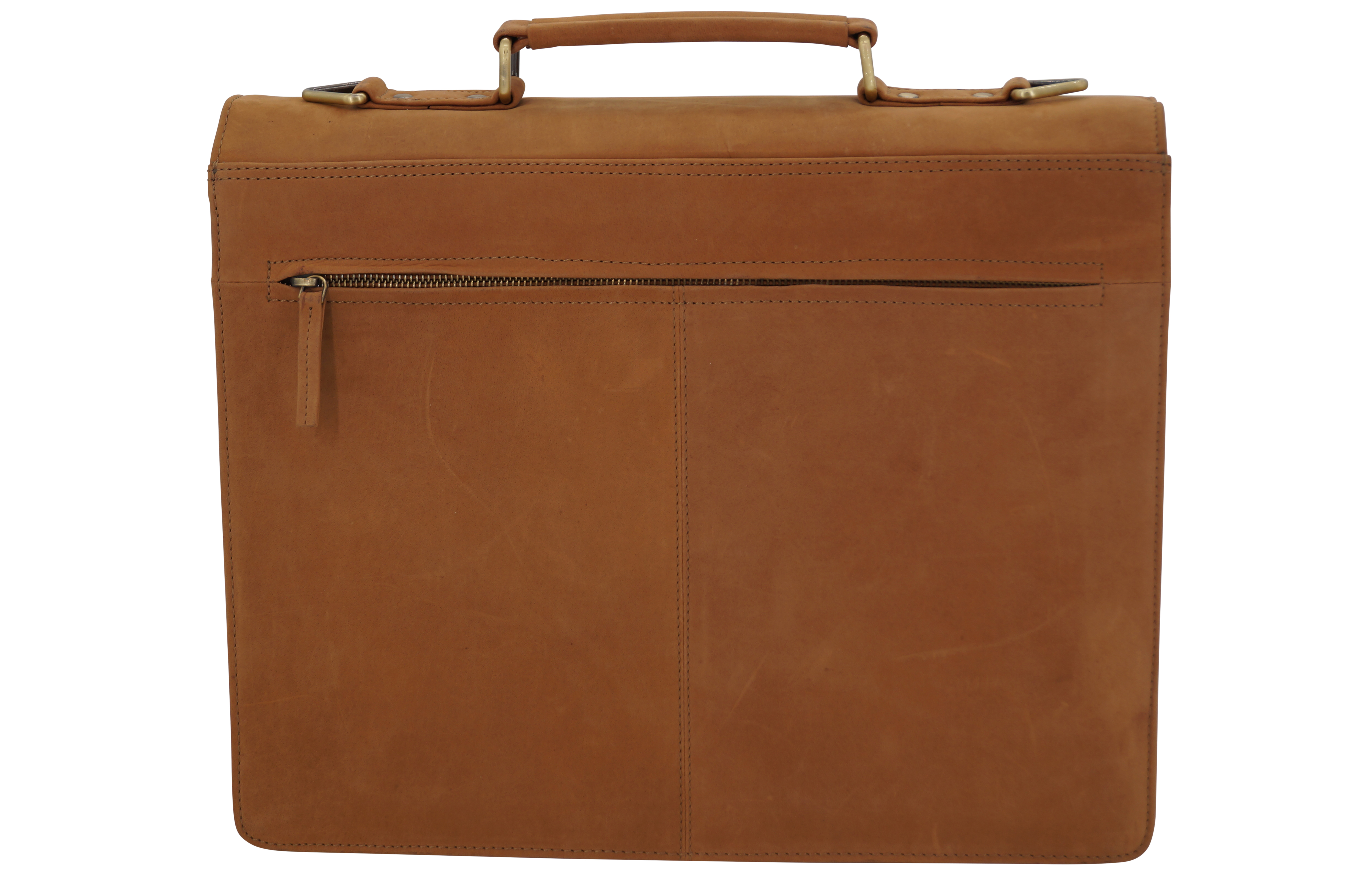 GERMANUS Aktentasche Gabriel aus Leder, Braun