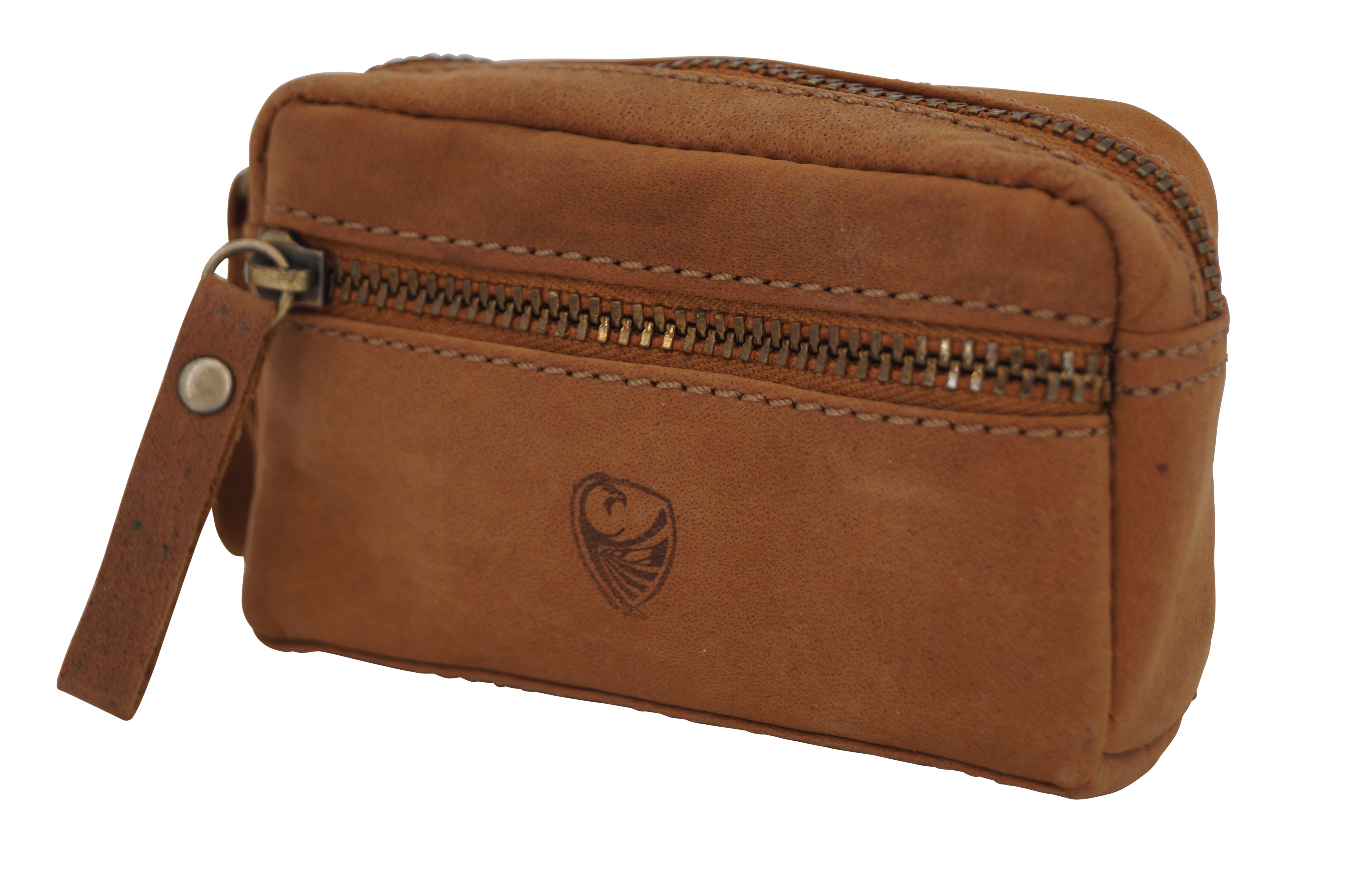 GERMANUS Schlüsseletui Schlüsselmäppchen Schlüsseletui 4051 (Wild Braun)