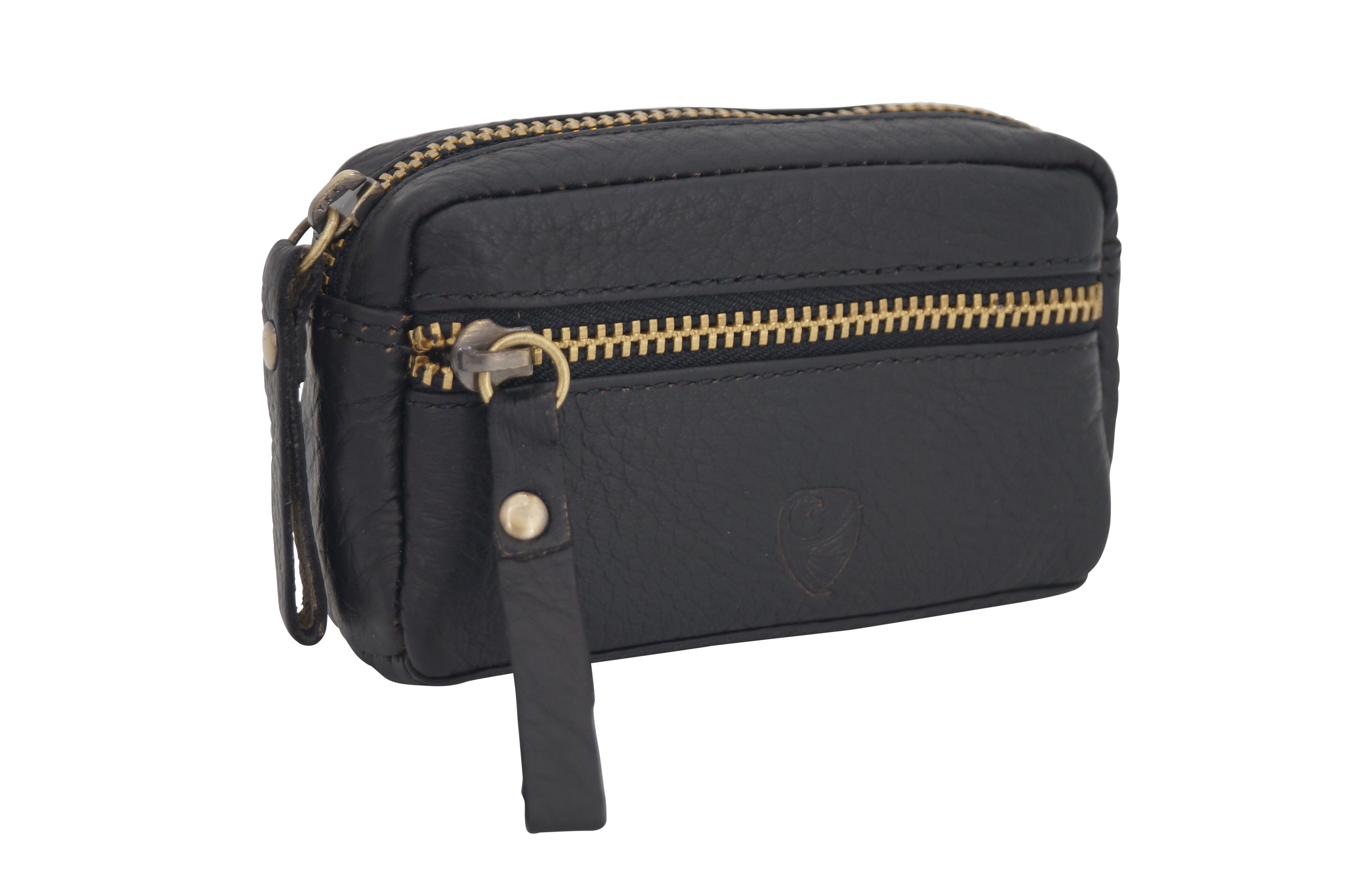 GERMANUS Schlüsseletui Schlüsselmäppchen Schlüsseletui 4051 (Schwarz)