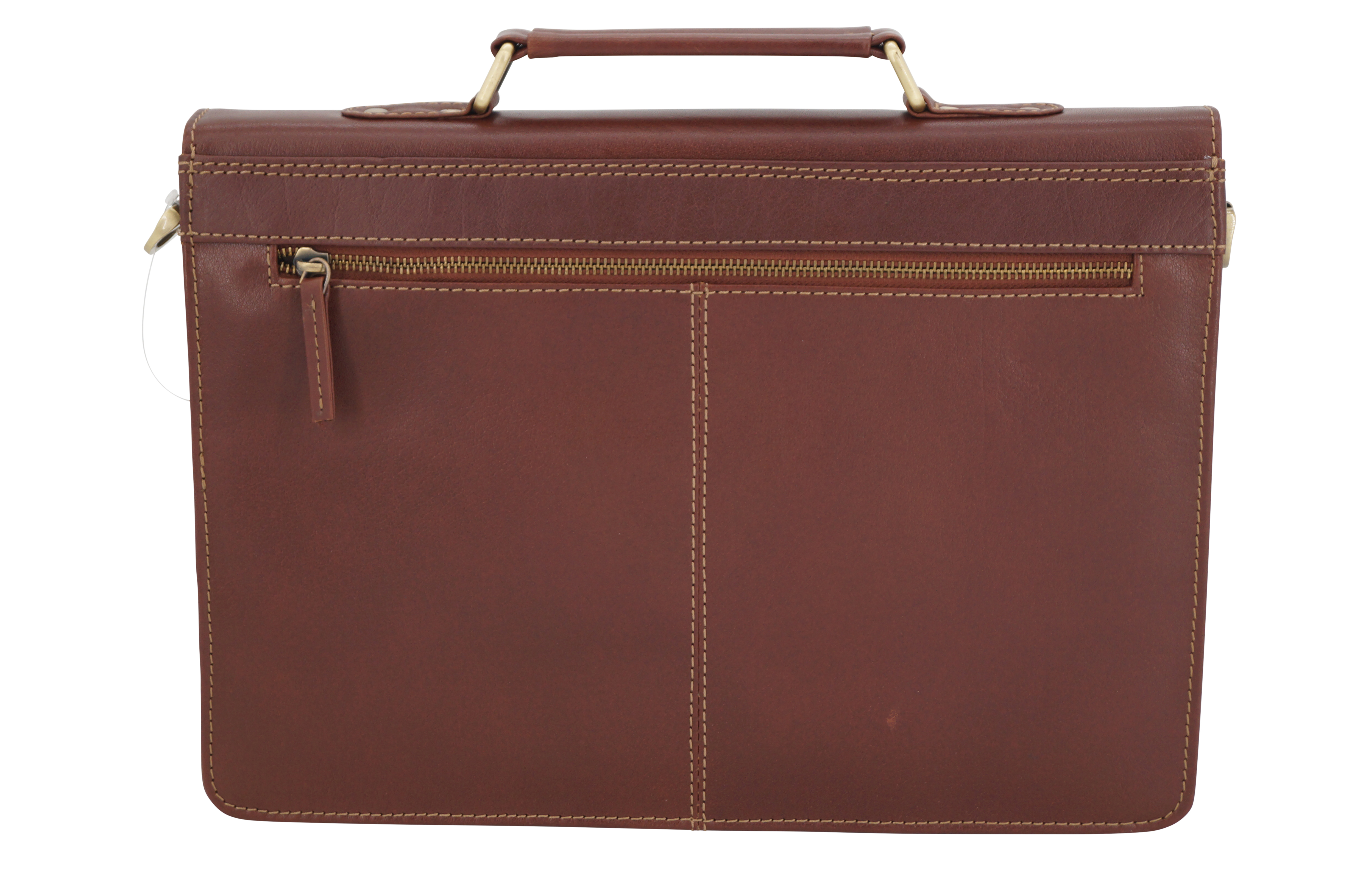GERMANUS Aktentasche Hans aus Leder, Dunkelbraun