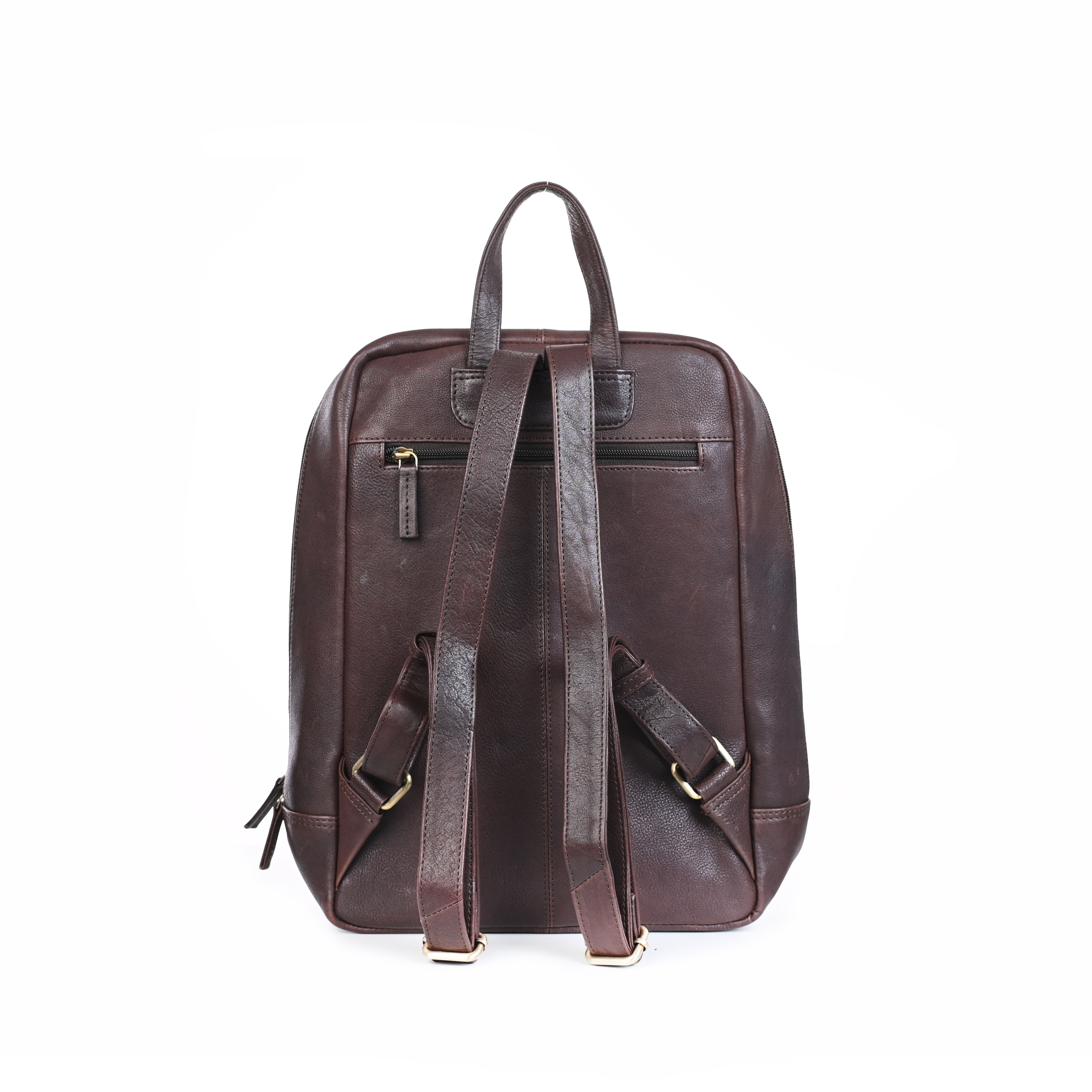 GERMANUS Rucksack Ulf aus Leder Dunkelbraun