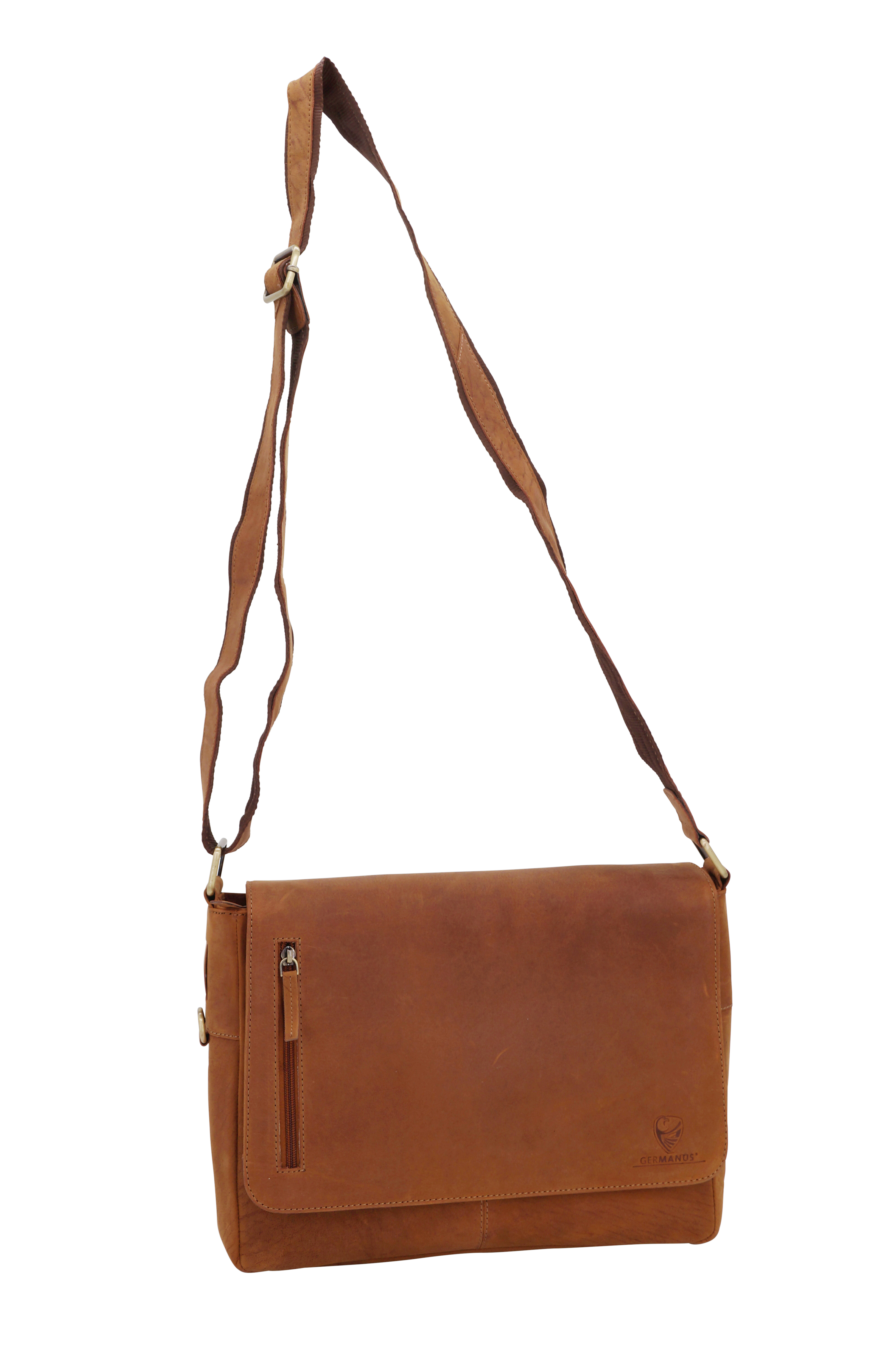 GERMANUS Umhängetasche Crossbodybag Schultertasche Jonathan aus Leder